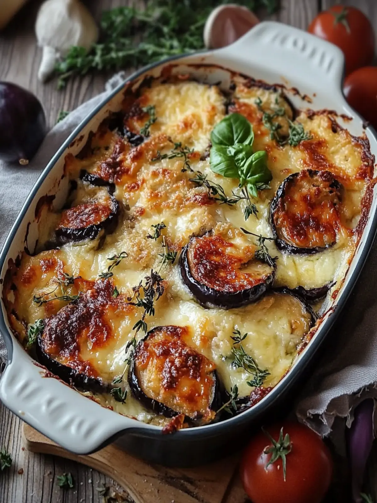 Zartes Auberginen-Gratin für kleines Budget, einfach zaubern 4 Auberginen-Gratin zart (kleines Budget)