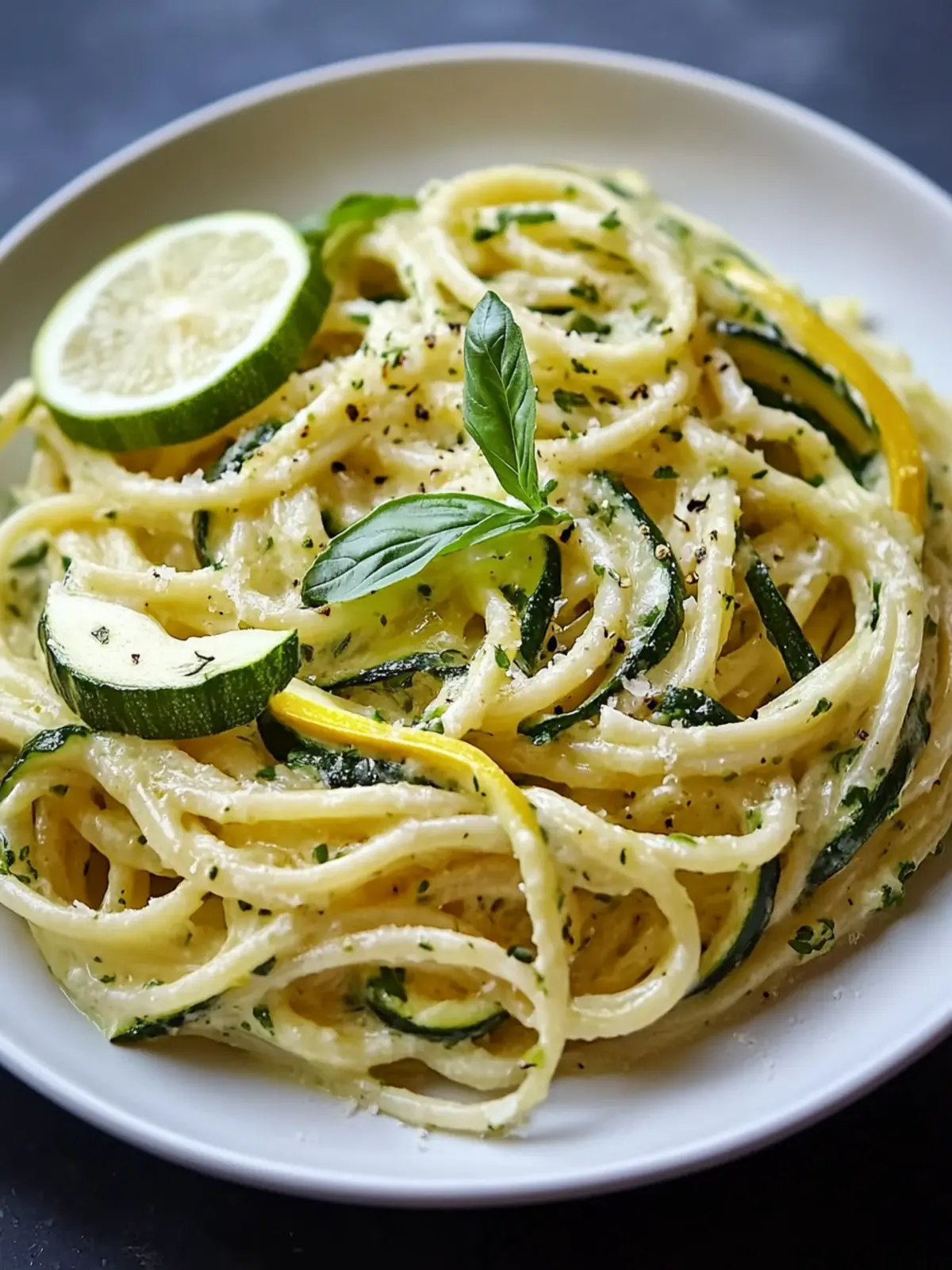 Schnelle Zitronen-Zucchini-Pasta für frische Genussmomente 2 Zitronen-Zucchini-Pasta