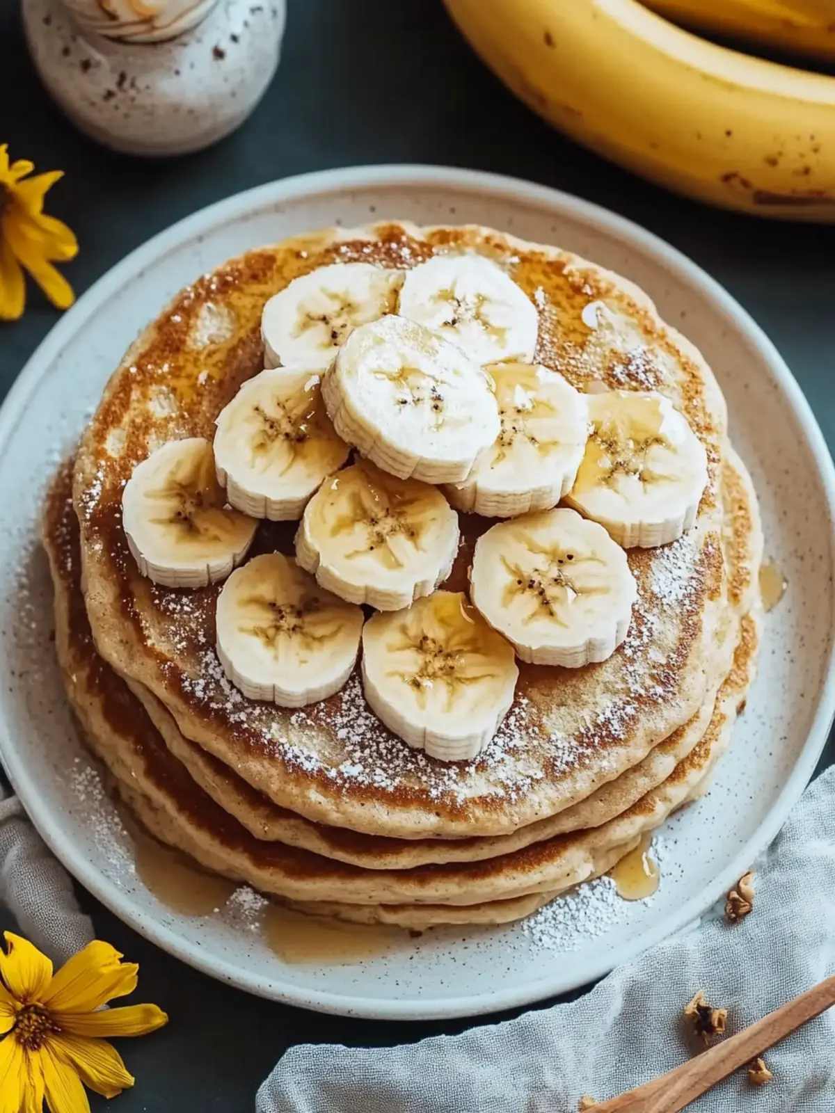 Gesunde Bananen Haferflocken Pancakes: Fluffig und Schnell 2 Gesunde Bananen Haferflocken Pancakes