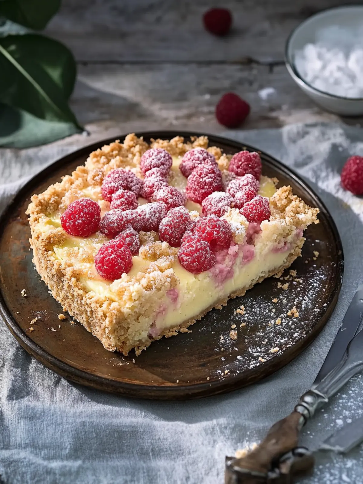 Rhabarberkuchen mit Butterstreuseln