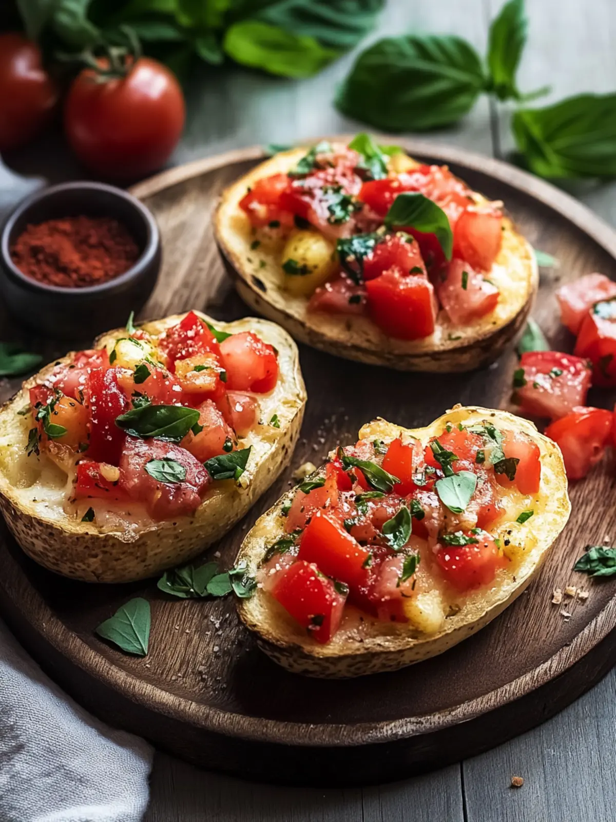 Herzhafte Bruschetta-Kartoffeln für kalte Herbstabende 5 Bruschetta-Kartoffeln