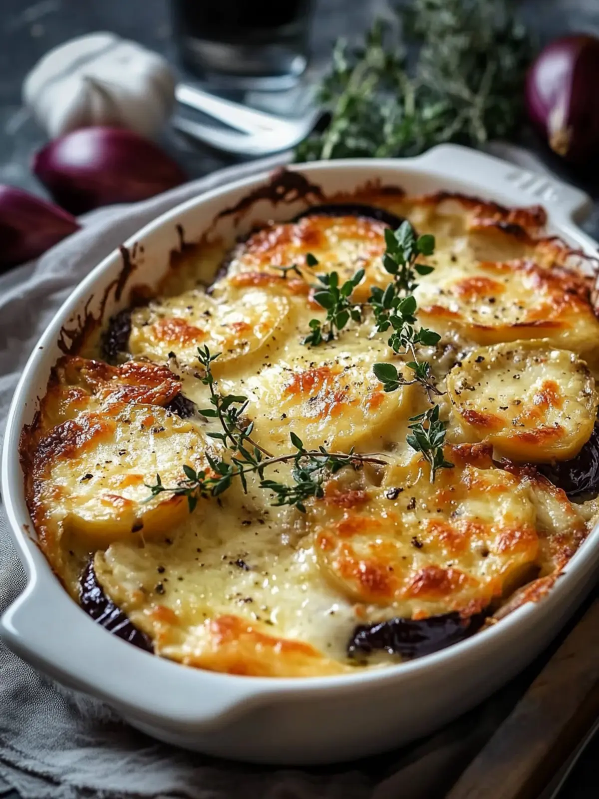 Zartes Auberginen-Gratin für kleines Budget, einfach zaubern 2 Auberginen-Gratin zart (kleines Budget)