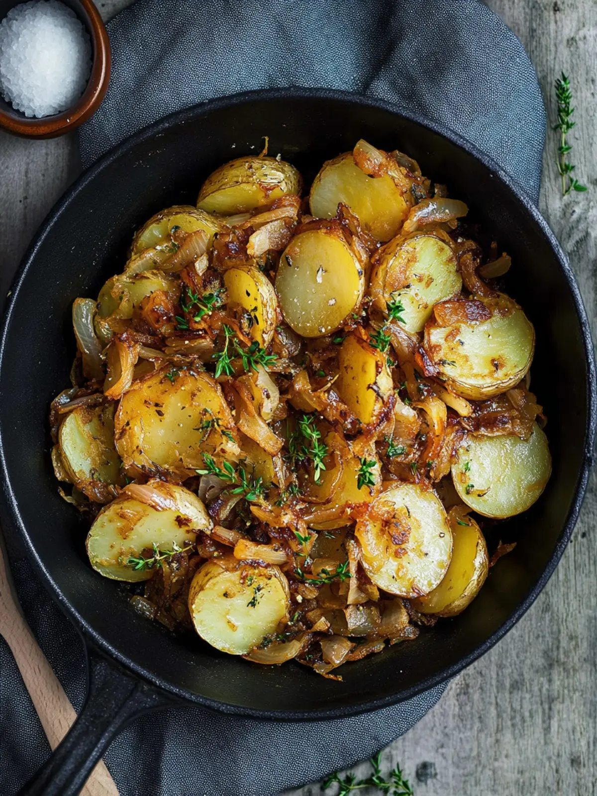 Bratkartoffeln aus gekochten Kartoffeln mit Zwiebeln ganz einfach 4 Bratkartoffeln from cooked potatoes with onions