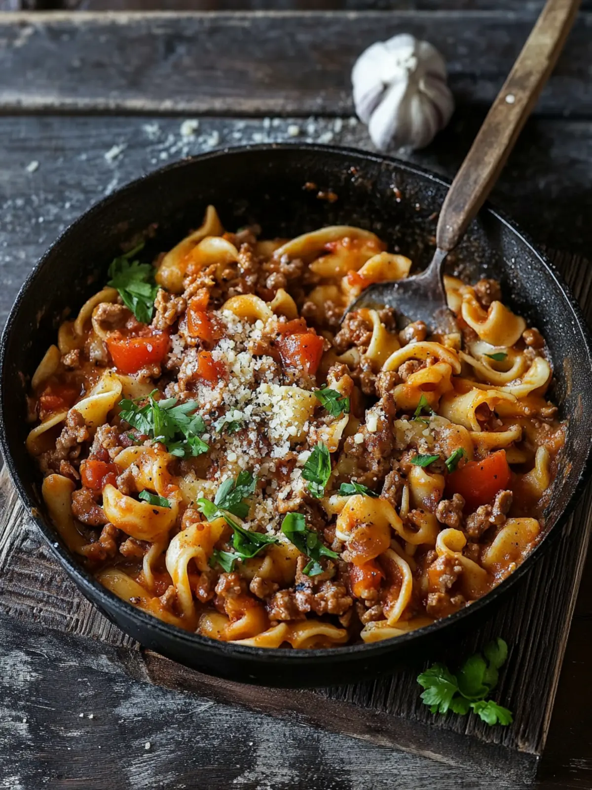 Hackfleisch-Nudel-Pfanne: Ein schnelles Familienliebling-Rezept 3 Hackfleisch-Nudel-Pfanne