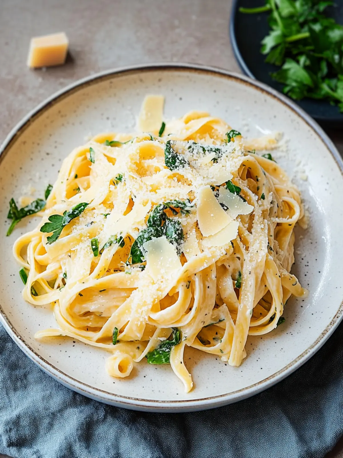 Bärlauch-Nudeln mit Parmesan: Frühlingsfrisch und schnell gekocht 2 Bärlauch-Nudeln mit Parmesan