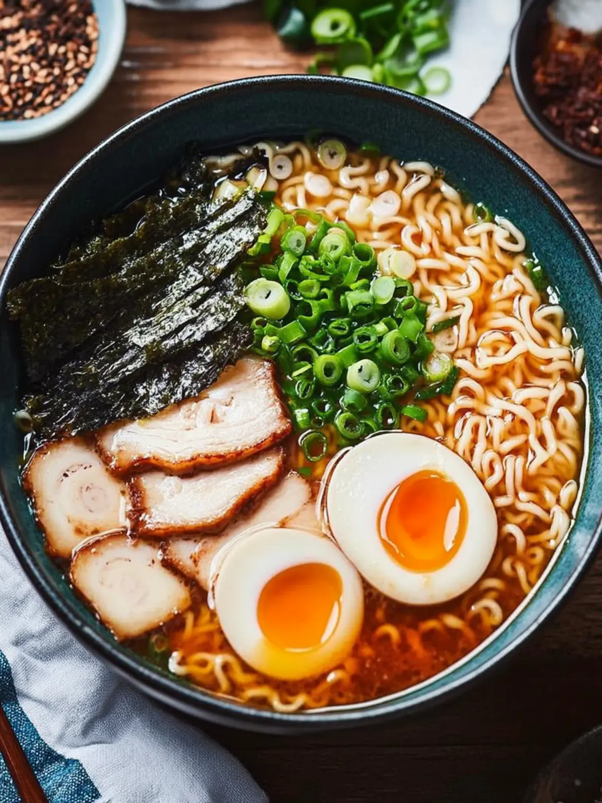 Hausgemachte Ramen mit Chashu und perfekt marinierten Eiern 3 Hausgemachte Ramen