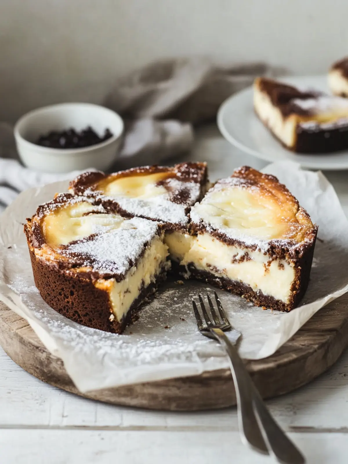 Käsekuchen-Brownies: Himmlische Leckerbissen für Schokoladenliebhaber 4 Käsekuchen-Brownies