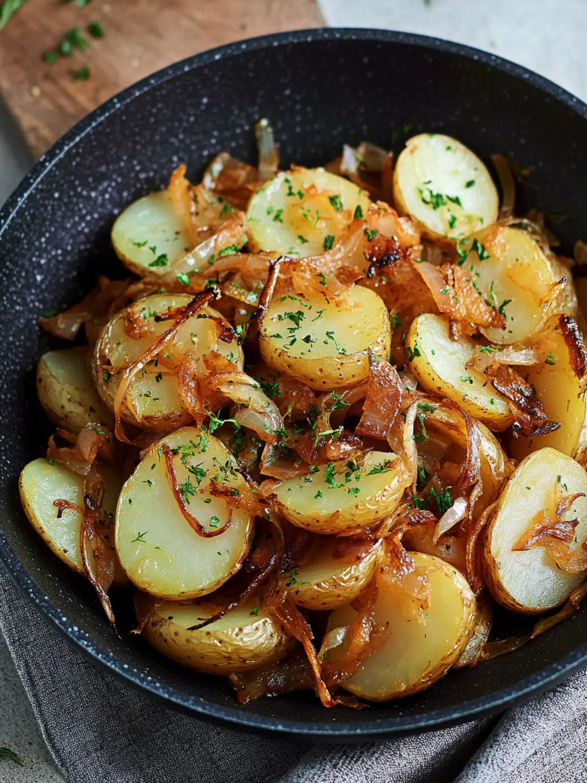 Bratkartoffeln aus gekochten Kartoffeln mit Zwiebeln ganz einfach 3 Bratkartoffeln from cooked potatoes with onions