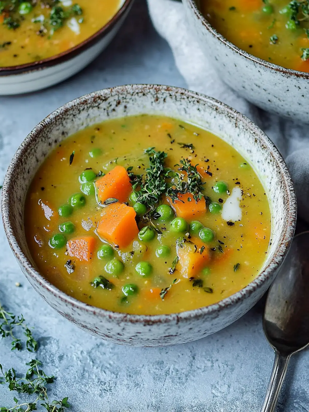 Vegane Gemüsesuppe | Kartoffel-Erbsen-Eintopf für jeden Tag 3 Vegane Gemüsesuppe | Kartoffel-Erbsen-Eintopf