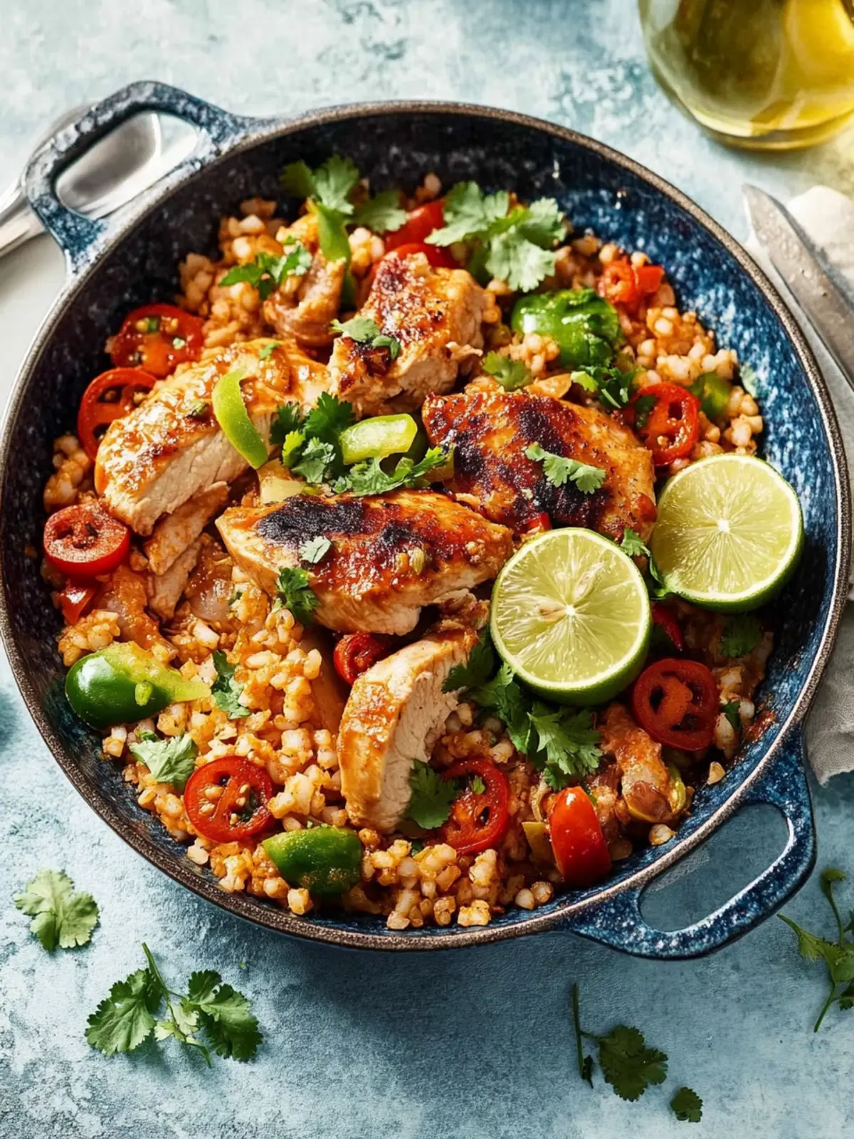 Ein-Topf-Mexikanisches Hühnchen und Reis – Lecker und Schnell! 4 Ein-Topf-Mexikanisches Hühnchen und Reis