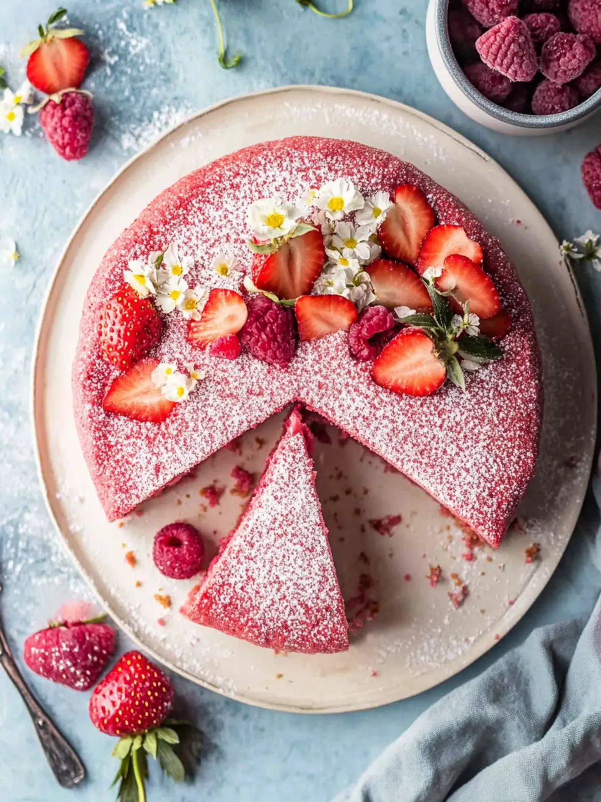 Veganer Erdbeerkuchen - Saftig, einfach und glutenfrei genießen 5 Veganer Erdbeerkuchen