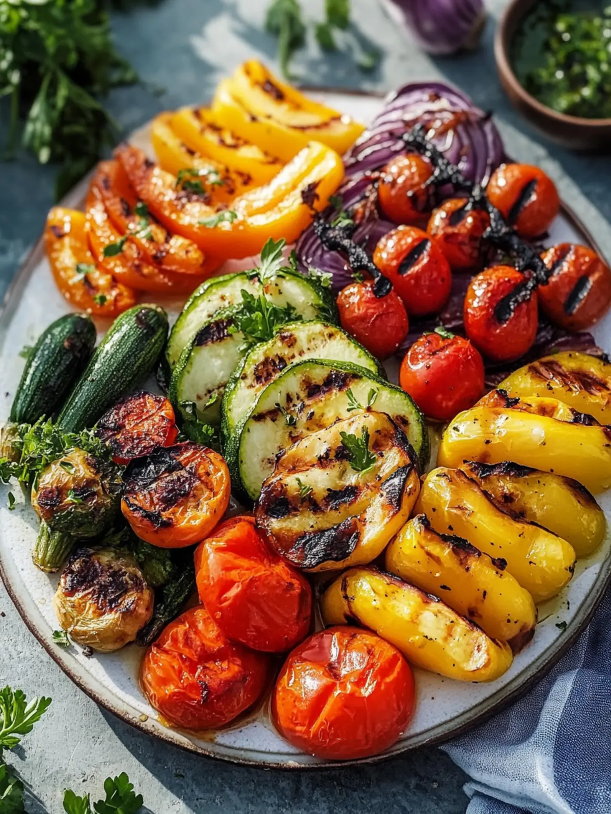 Mediterrane Grillplatte mit Gemüse: Gesund, bunt und lecker 2 Mediterrane Grillplatte mit Gemüse