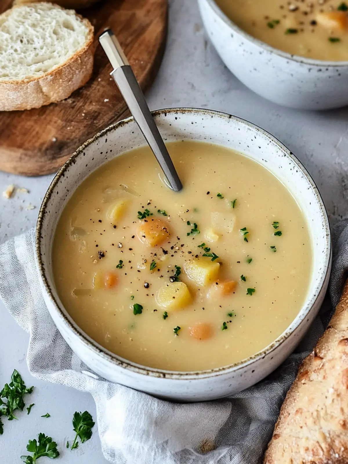 Einfache Kartoffelsuppe vegan: Cremig und voller Genuss 3 Einfache Kartoffelsuppe (vegan)