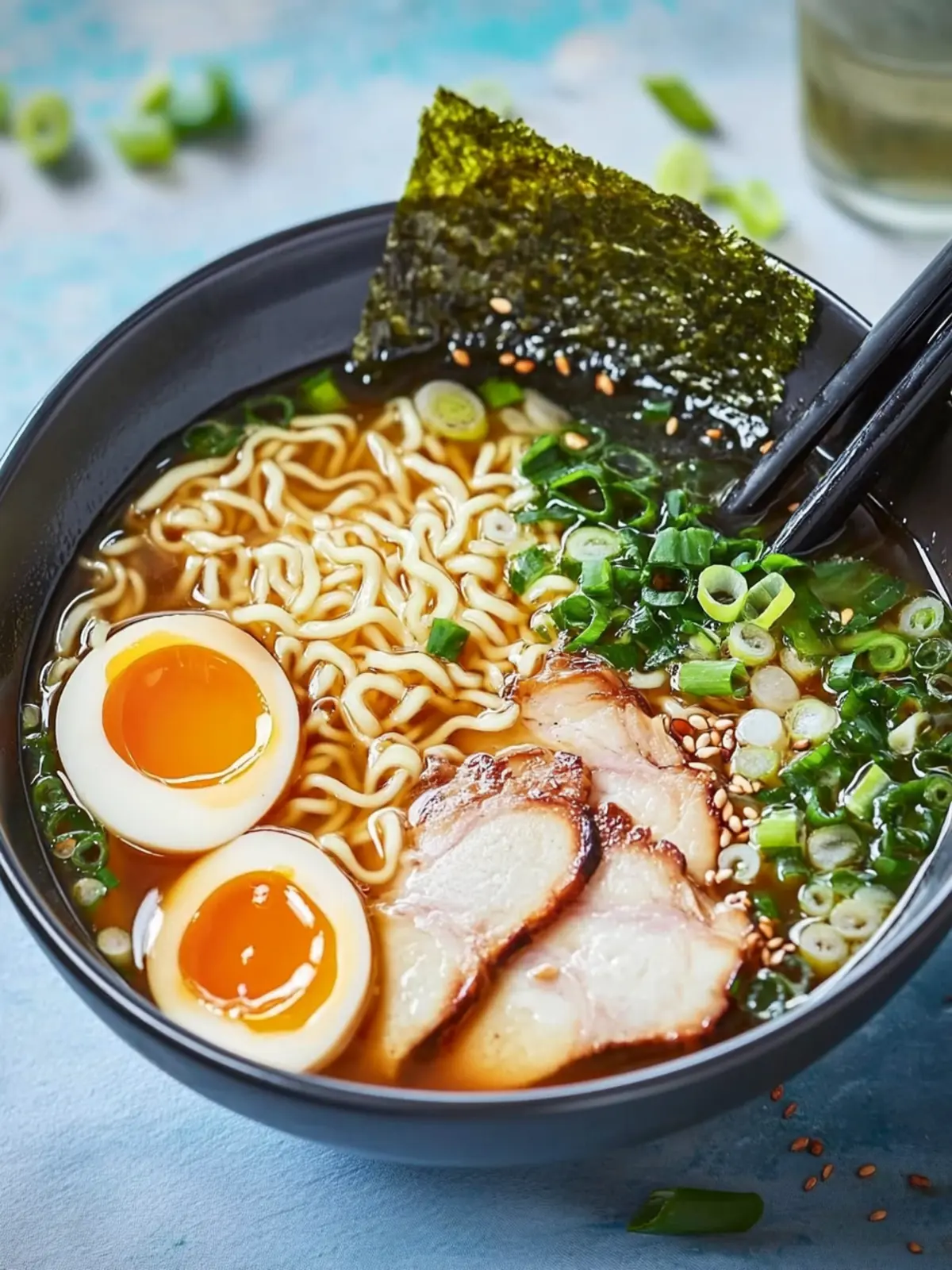 Hausgemachte Ramen mit Chashu und perfekt marinierten Eiern 2 Hausgemachte Ramen