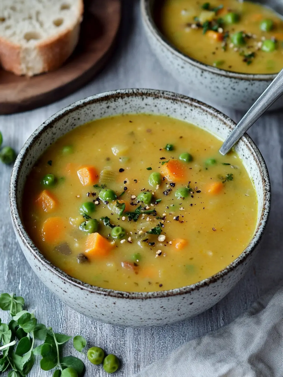 Vegane Gemüsesuppe | Kartoffel-Erbsen-Eintopf für jeden Tag 4 Vegane Gemüsesuppe | Kartoffel-Erbsen-Eintopf