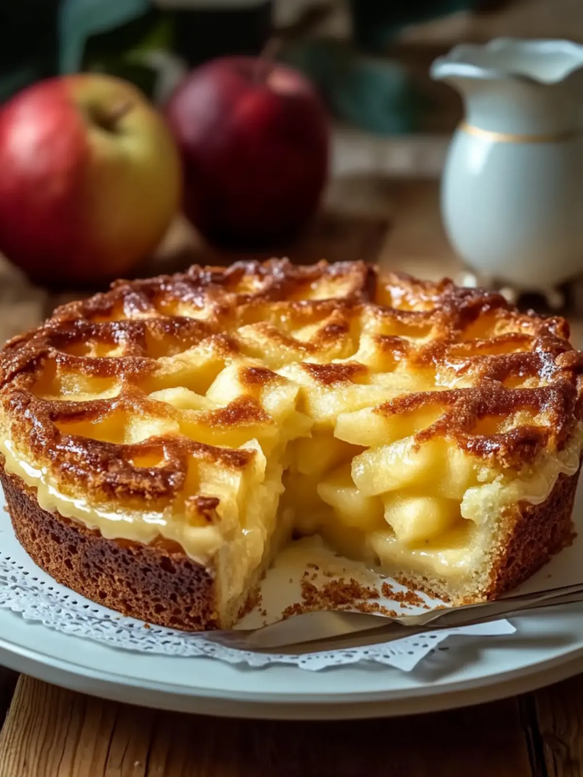Apfelkuchen mit Vanillepudding: Der perfekte Genussmoment 2 Apfelkuchen mit Vanillepudding