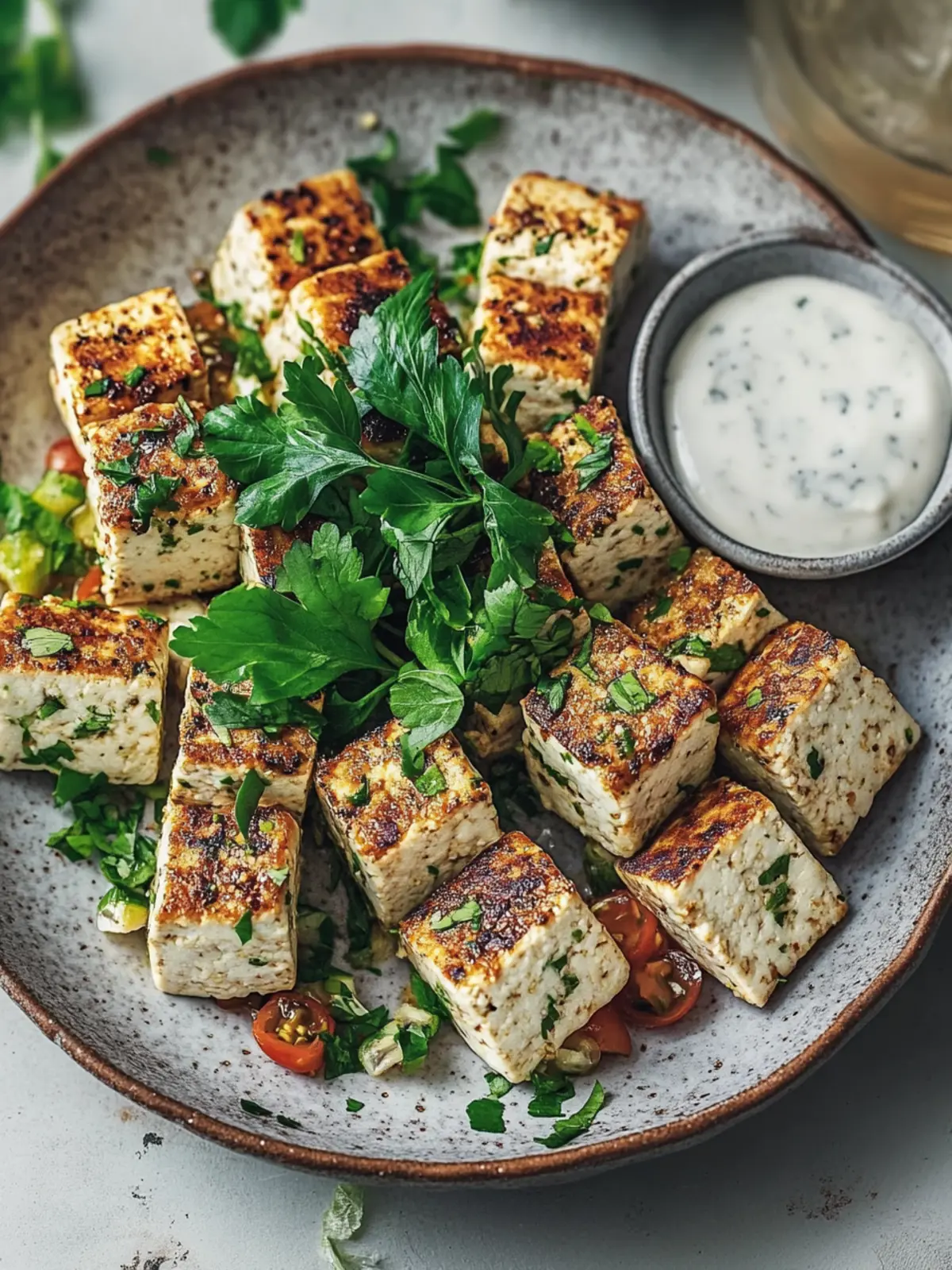 Leckere Mittlere Östliche Tofu Spieße: Vegan & Glutenfrei genießen 4 Mittlere Östliche Tofu Spieße (vegan und glutenfrei)