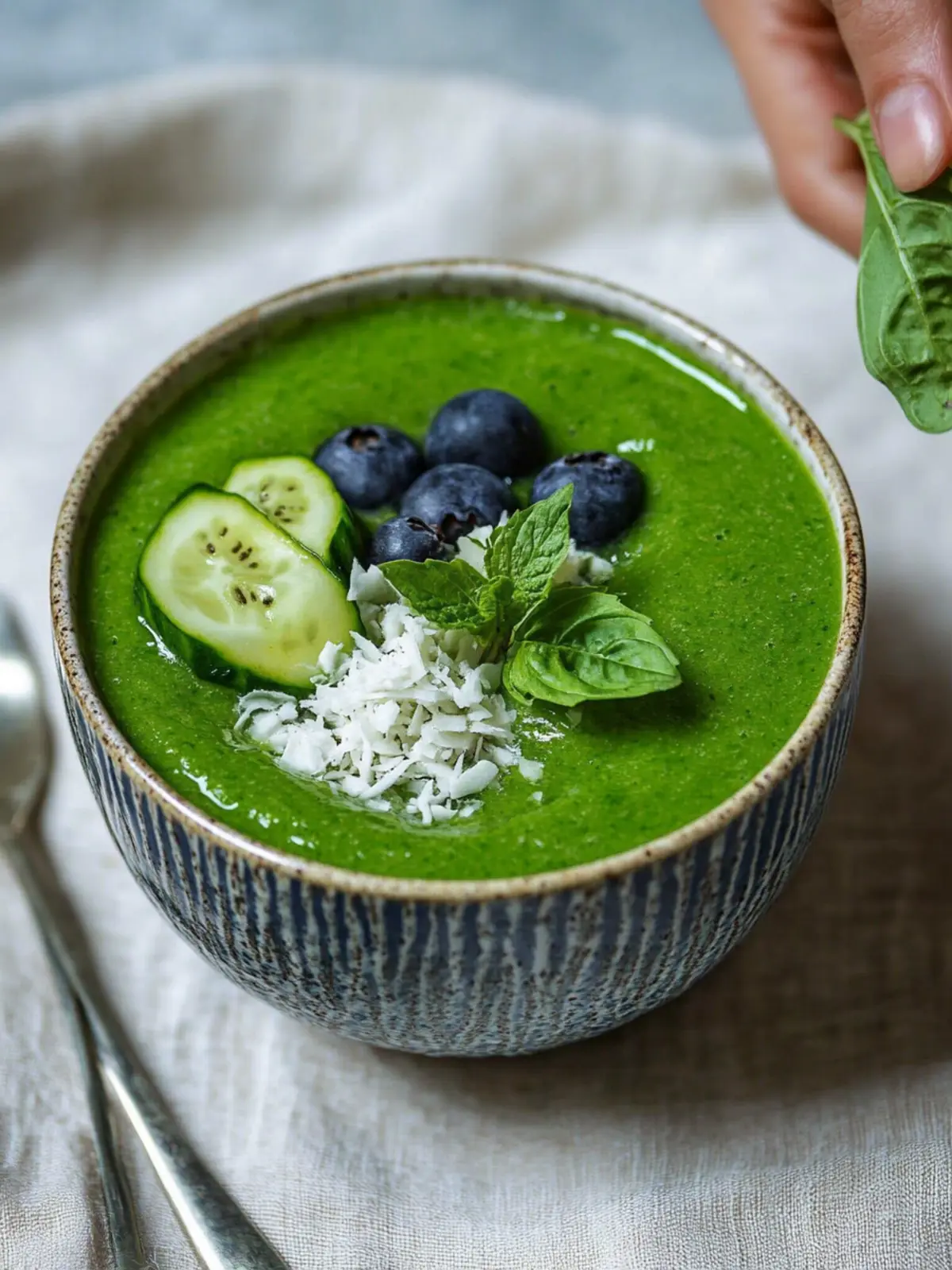 Grüne Smoothie-Schüssel für den perfekten Energiekick 3 Grüne Smoothie-Schüssel