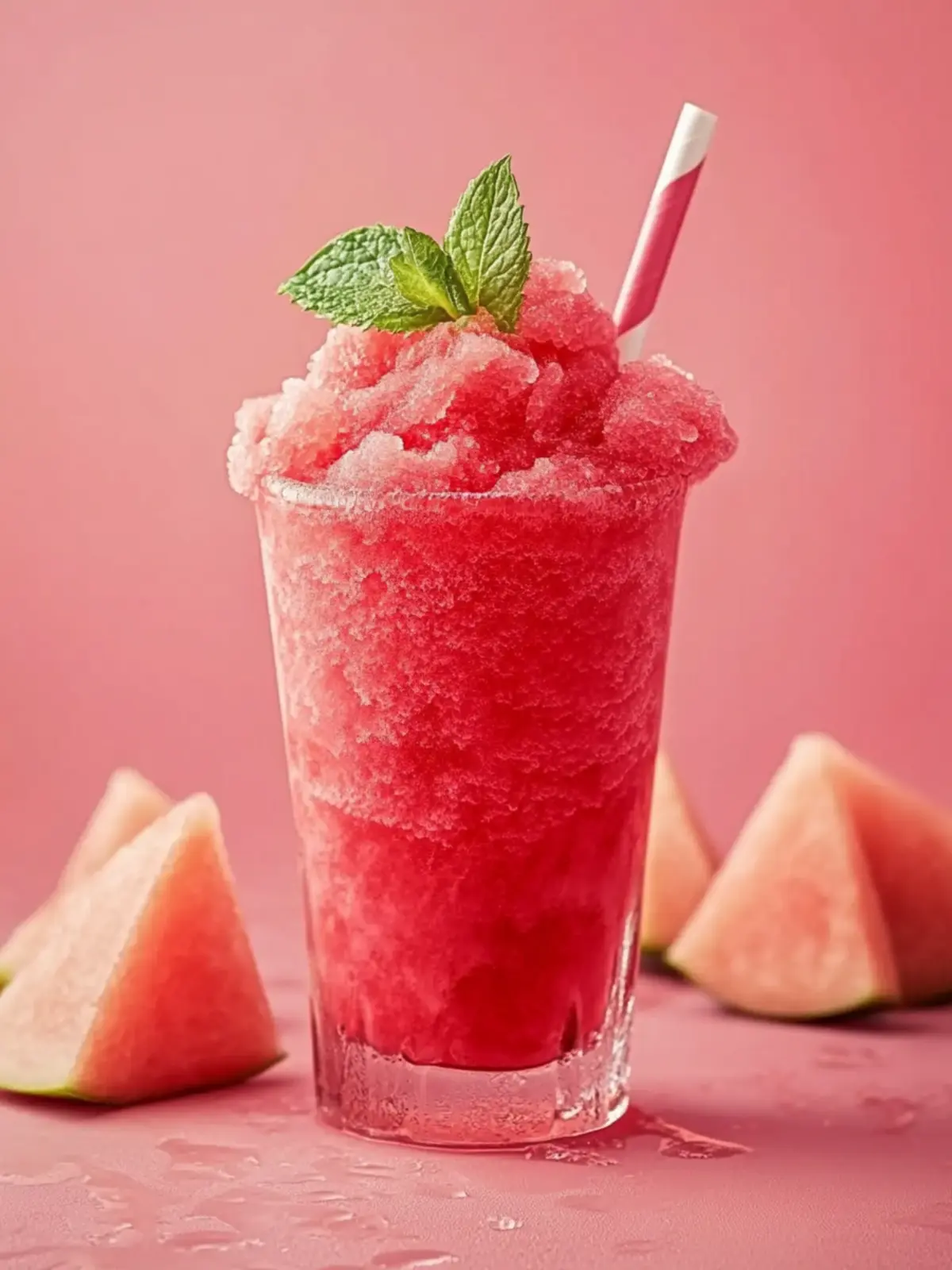Erfrischender Melonen-Himbeer-Slush für heiße Sommertage 5 Melonen-Himbeer-Slush