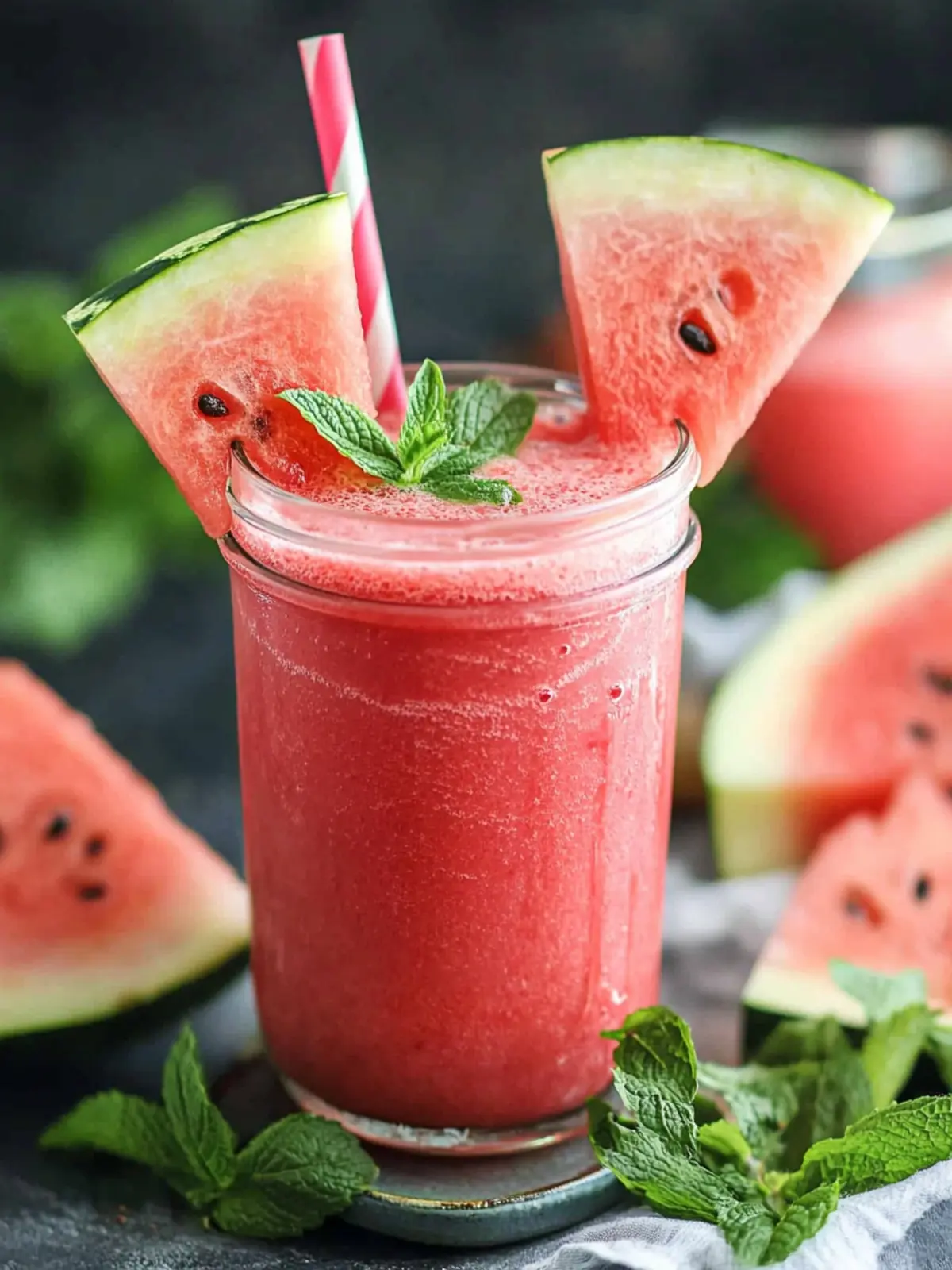 Erfrischender Wassermelonen-Smoothie – Dein Sommer Durstlöscher 4 Wassermelonen-Smoothie
