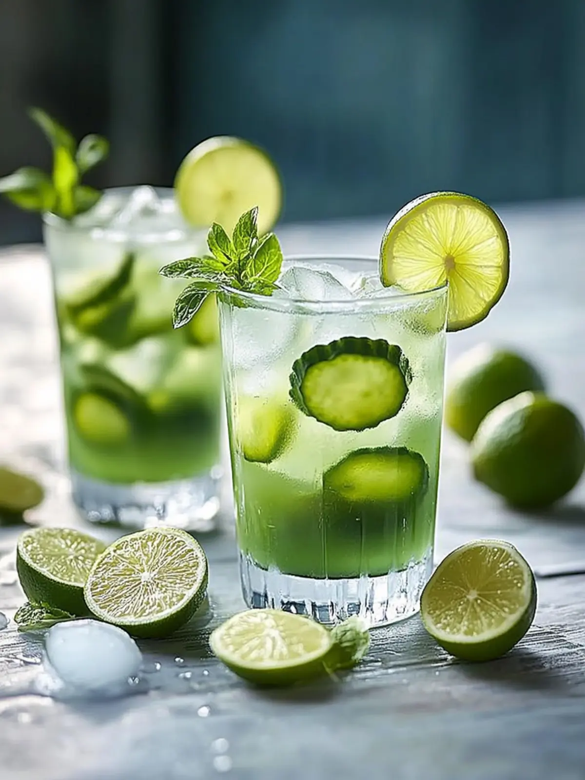Gurkensoda mit Minze – Erfrischend und einfach selbstgemacht 2 Gurkensoda mit Minze