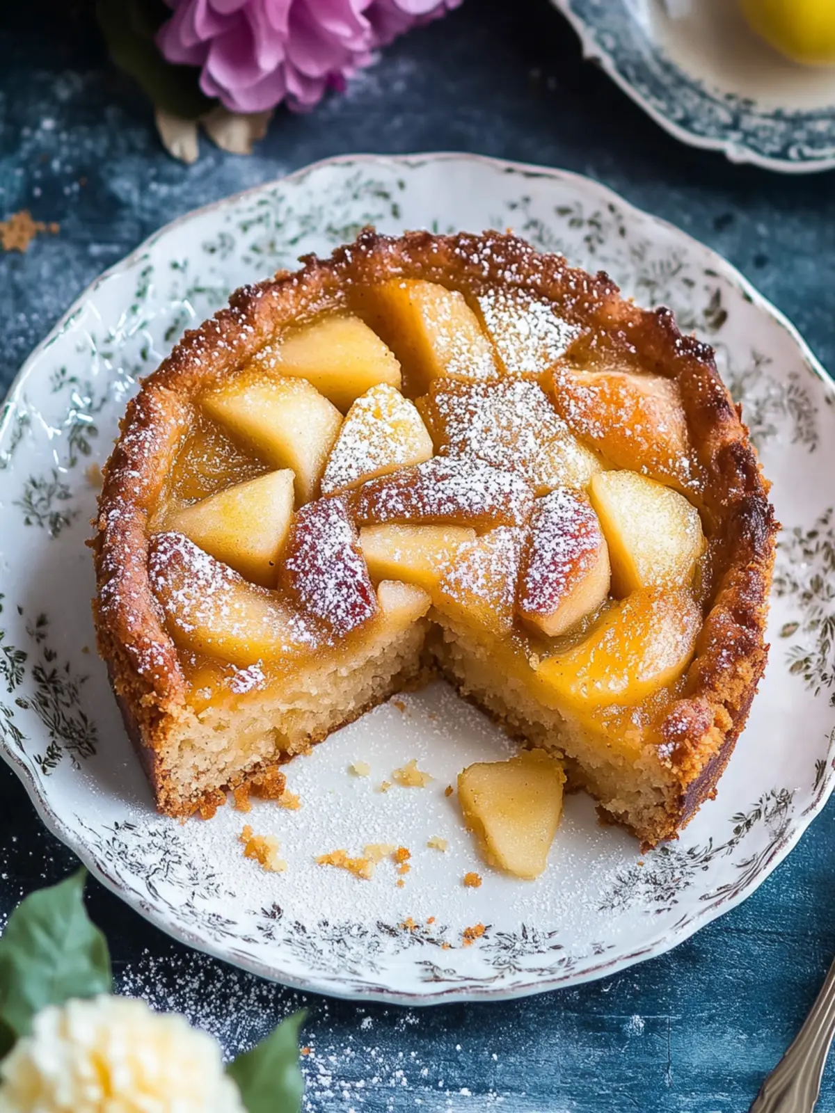 Glutenfreier Apfel-Umdreht-Kuchen mit Karamellzauber 2 Glutenfreier Apfel-Umdreht-Kuchen