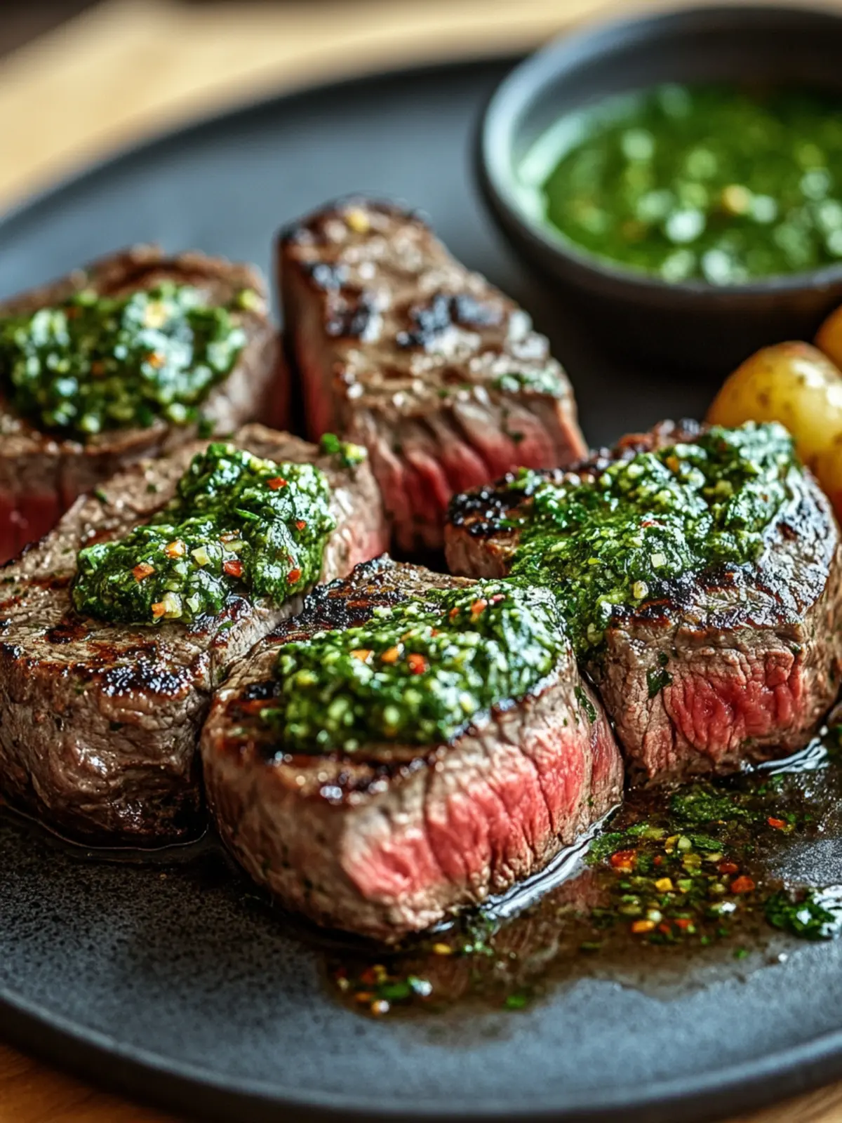 Rindersteak mit Chimichurri-Sauce