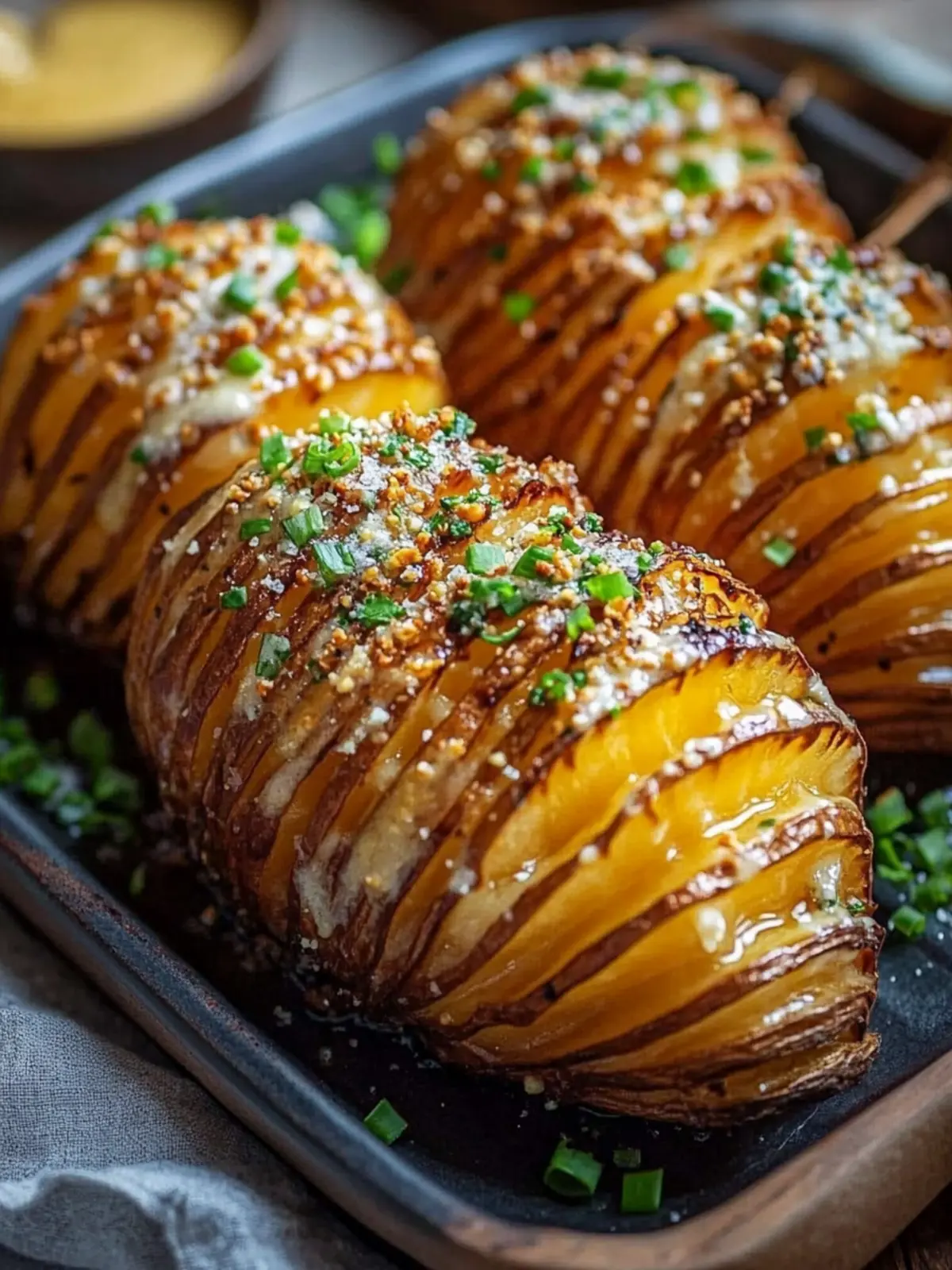 Hasselback Süßkartoffeln mit Ahorn-Miso-Butter Rezept