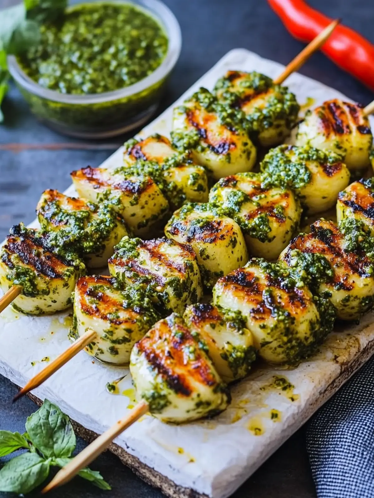 Pesto Gegrillte Garnelen: Sommerlicher Genuss für Feinschmecker 2 Pesto Gegrillte Garnelen