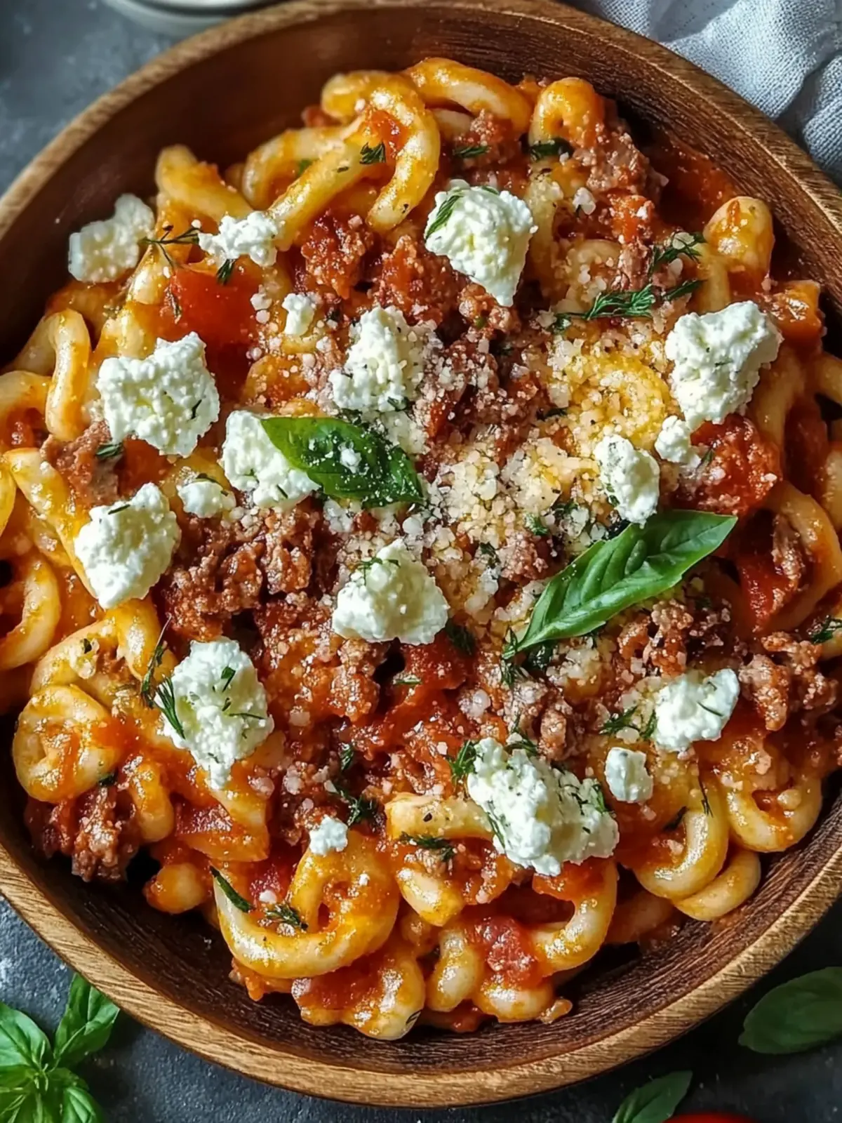 Griechischer Nudel-Auflauf mit Feta und Hackfleisch für Genießer 4 Griechischer Nudel-Auflauf mit Feta und Hackfleisch