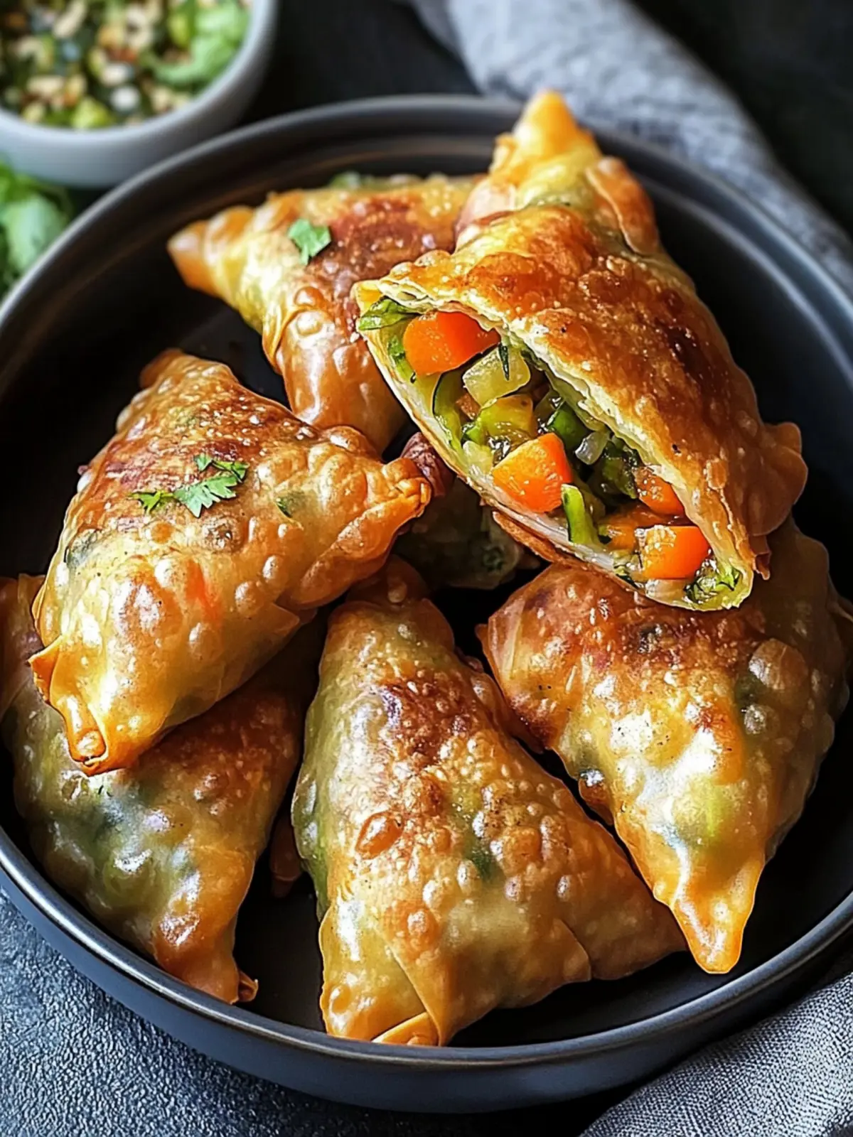 Knusprige Gemüsetaschen: Dein veganer Snack-Hit für Zuhause 5 Crispy vegetable pockets (vegan recipe)