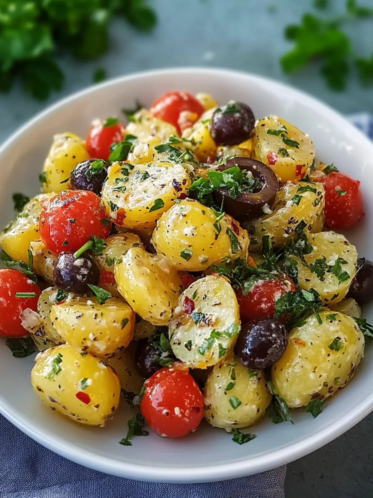 Schneller Mediterraner Kartoffelsalat für frische Genussmomente 4 Schneller Mediterraner Kartoffelsalat
