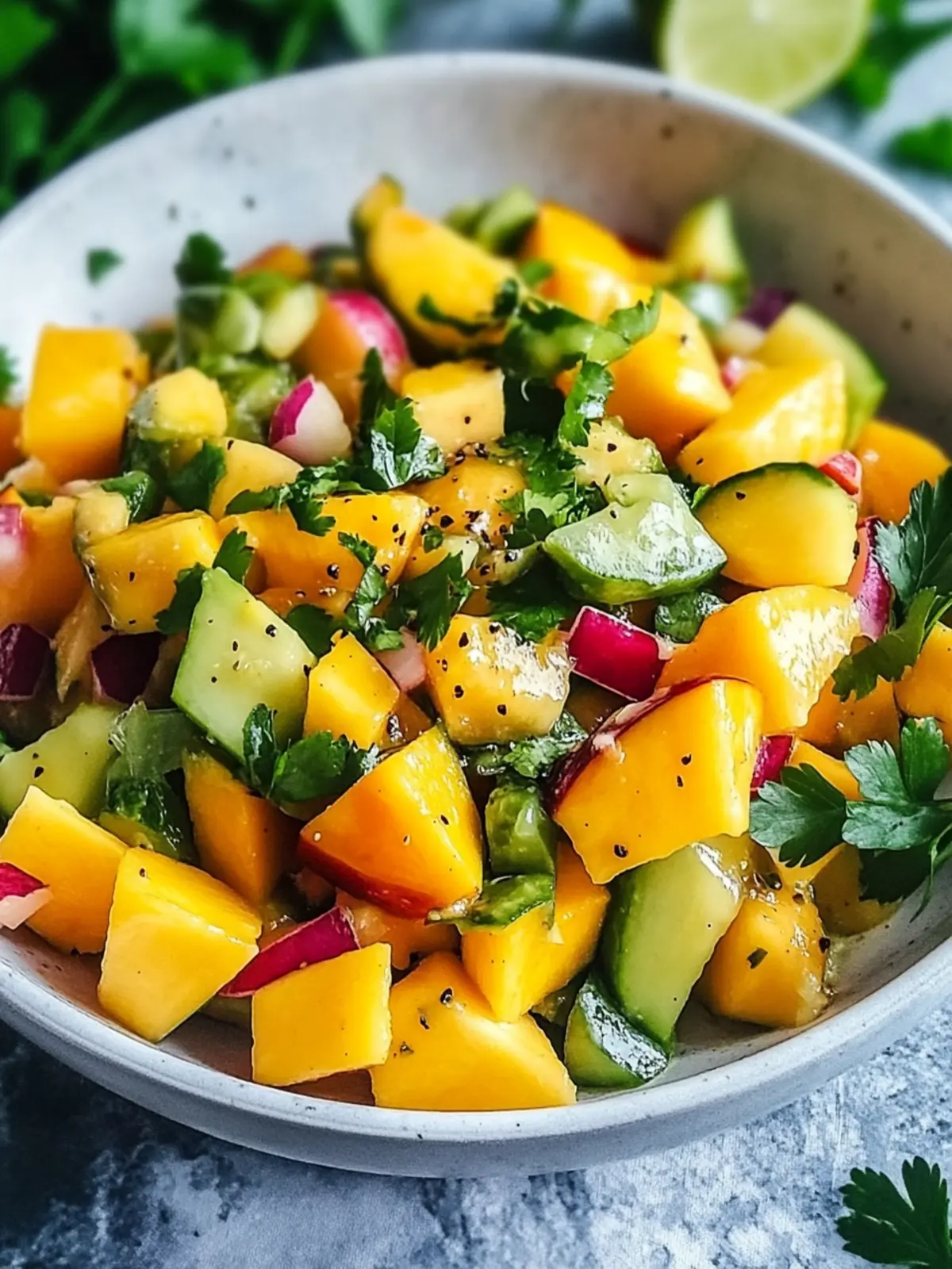 Mango-Gurken-Salat Rezept: Frisch, leicht und unwiderstehlich lecker 5 Mango-Gurken-Salat Rezept