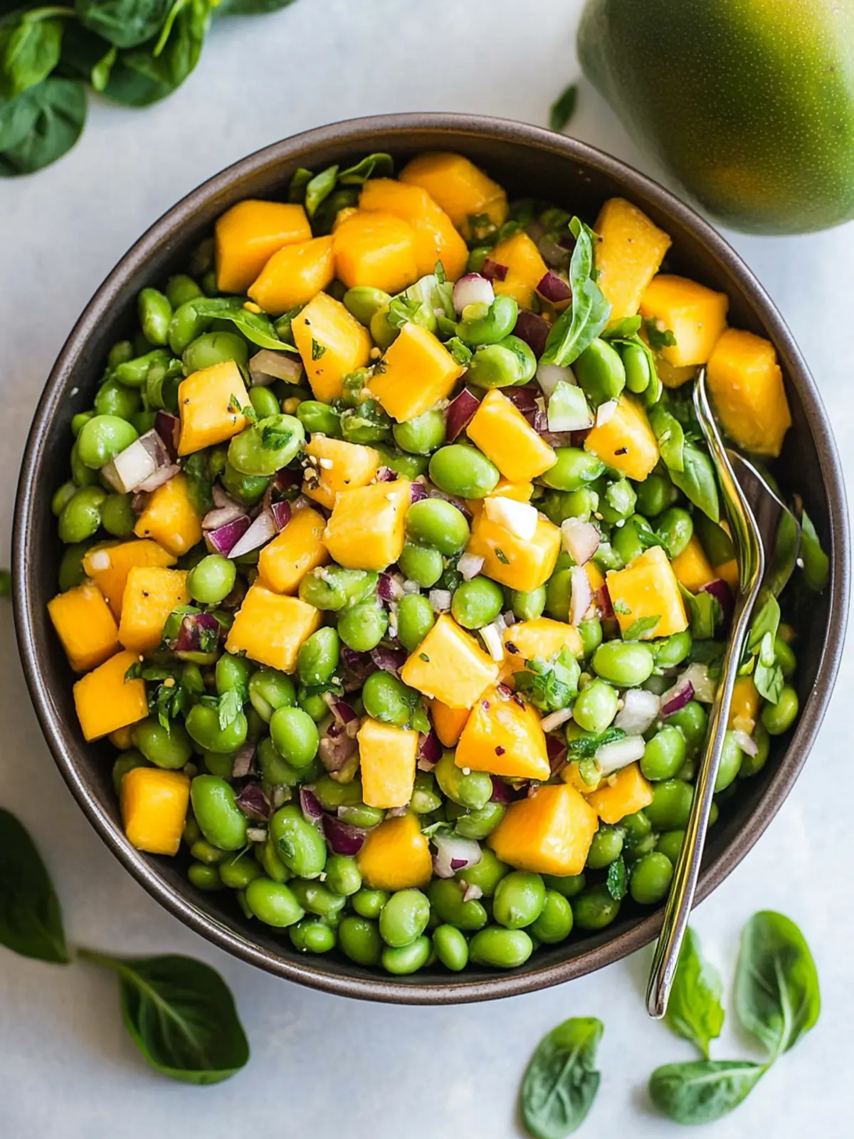 Edamame-Mango-Salat: Frisch, gesund und voller Geschmack 5 Edamame-Mango-Salat