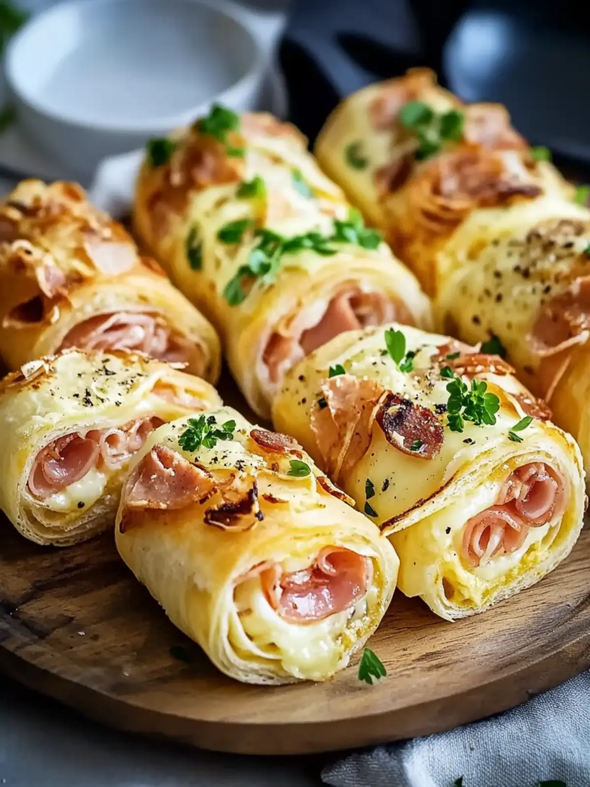 Frühstücksrollen mit Rührei, Käse und Speck – Ein Genuss für Alle 2 Breakfast rolls with scrambled eggs, cheese, and bacon