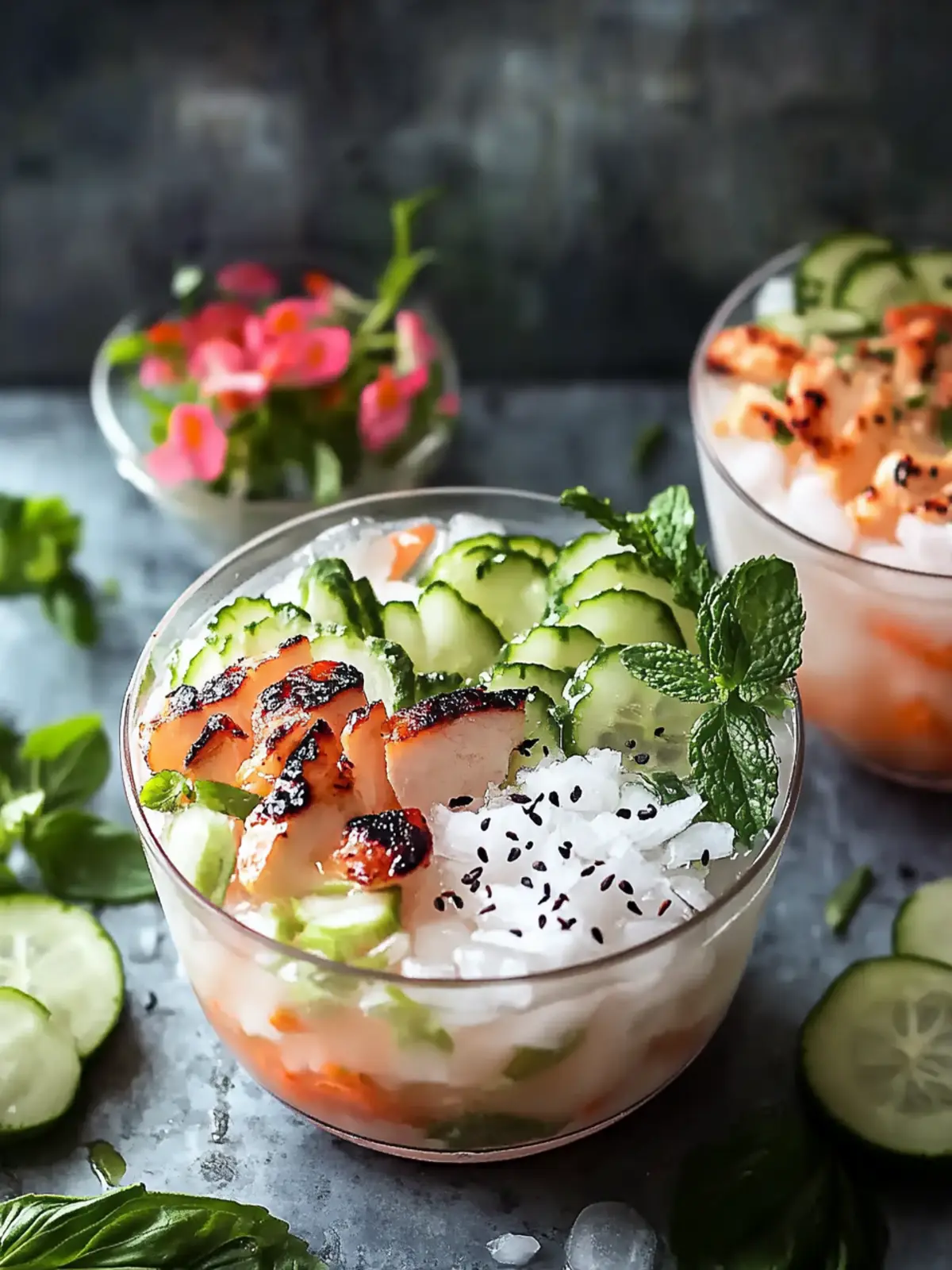 Würzige Hähnchen Bowl: Gesund, lecker und super schnell! 4 Würzige Hähnchen Bowl