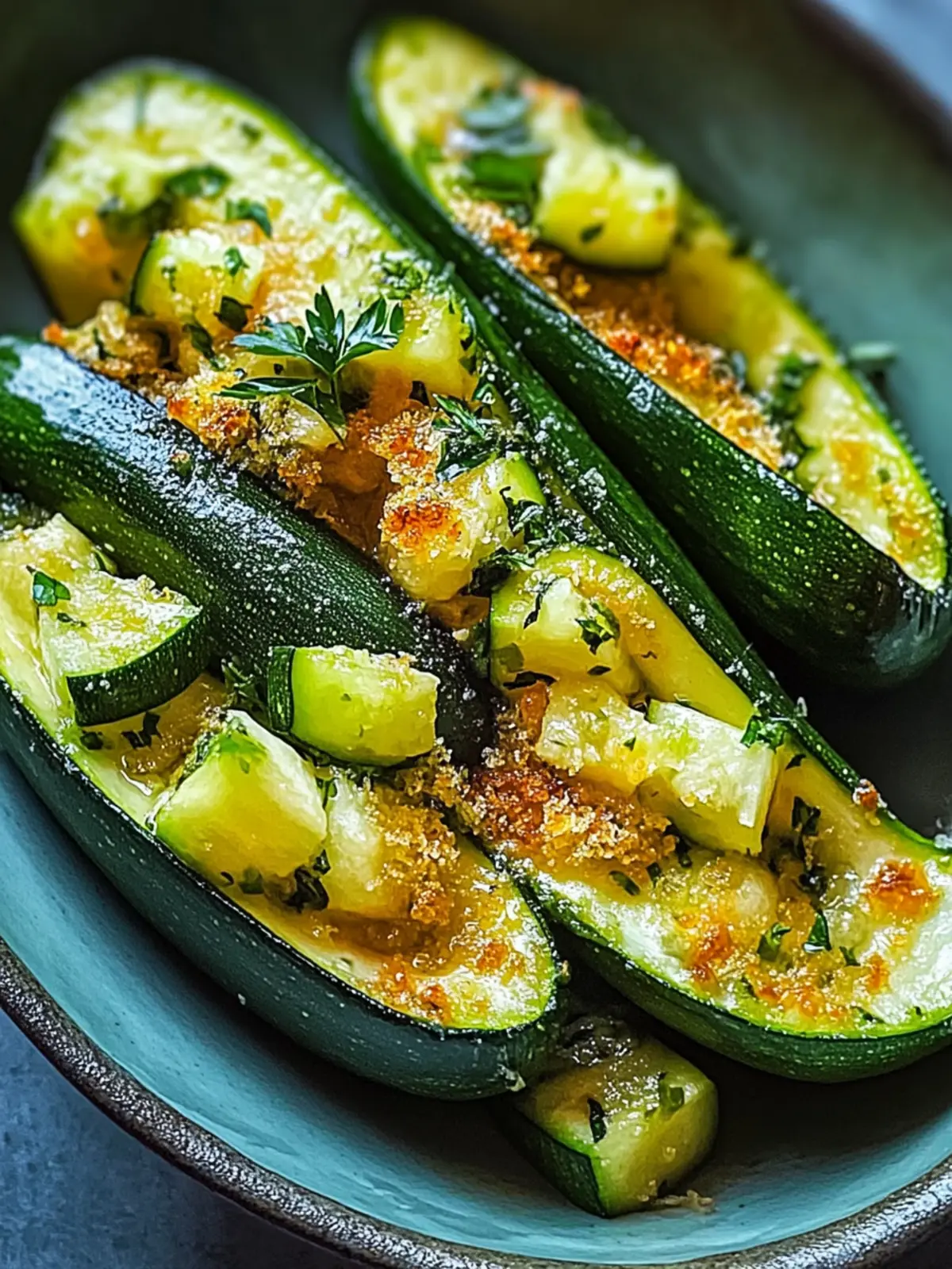 Köstliche Zucchini-Boote aus der Heißluftfritteuse für jeden Geschmack 3 Zucchini-Boote aus der Heißluftfritteuse