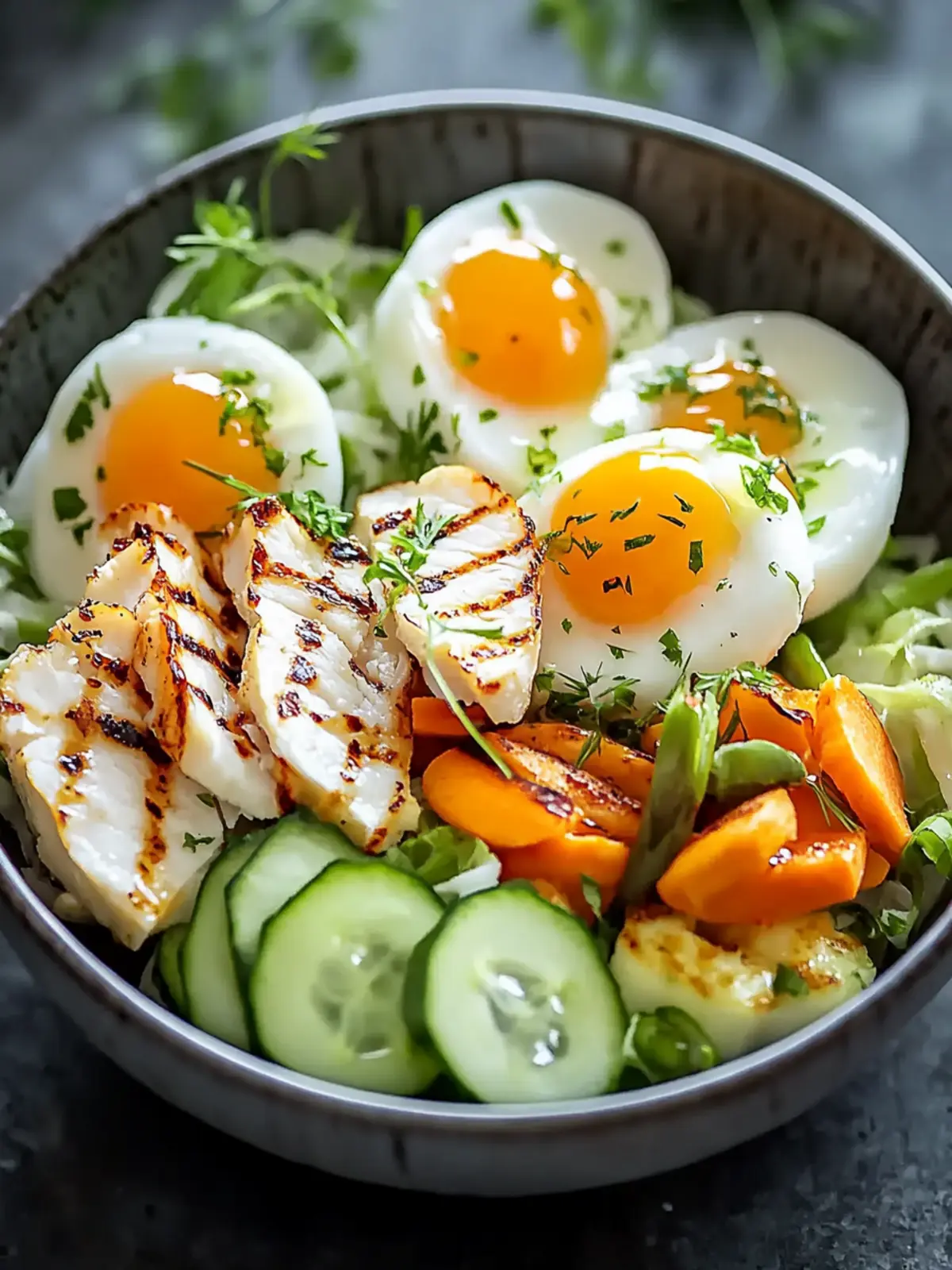 Würzige Hähnchen Bowl: Gesund, lecker und super schnell! 5 Würzige Hähnchen Bowl