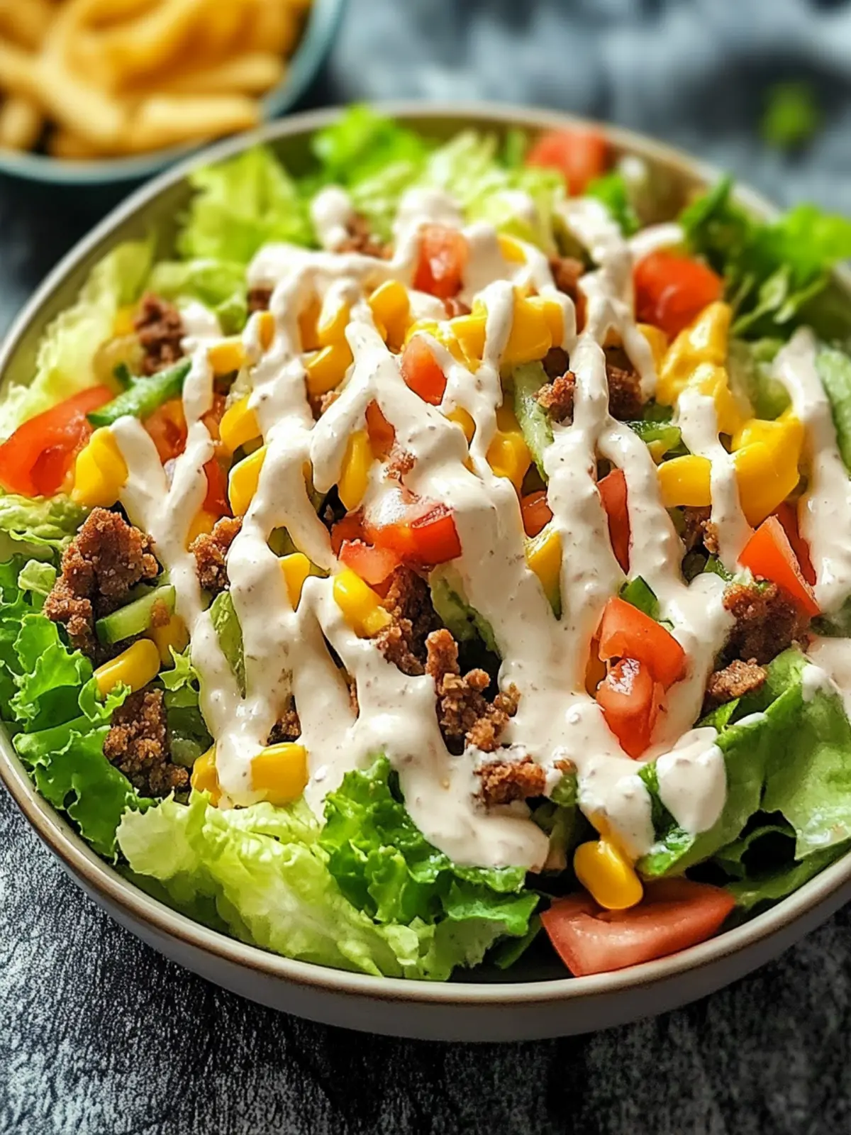Big Mac Salat: Gesund, Low-Carb und Blitzschnell Zubereitet 2 Big Mac Salat