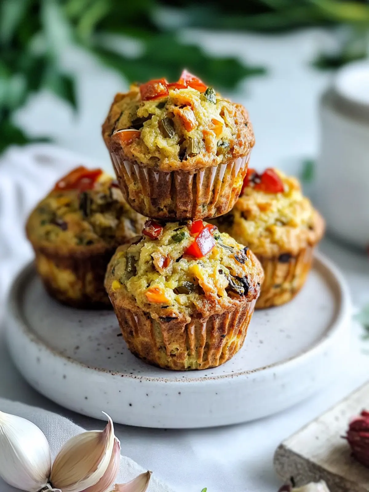 Herzhafte Gemüse-Muffins: Gesunder Genuss für jeden Tag 3 Herzhafte Gemüse-Muffins (vegane Eiermuffins)