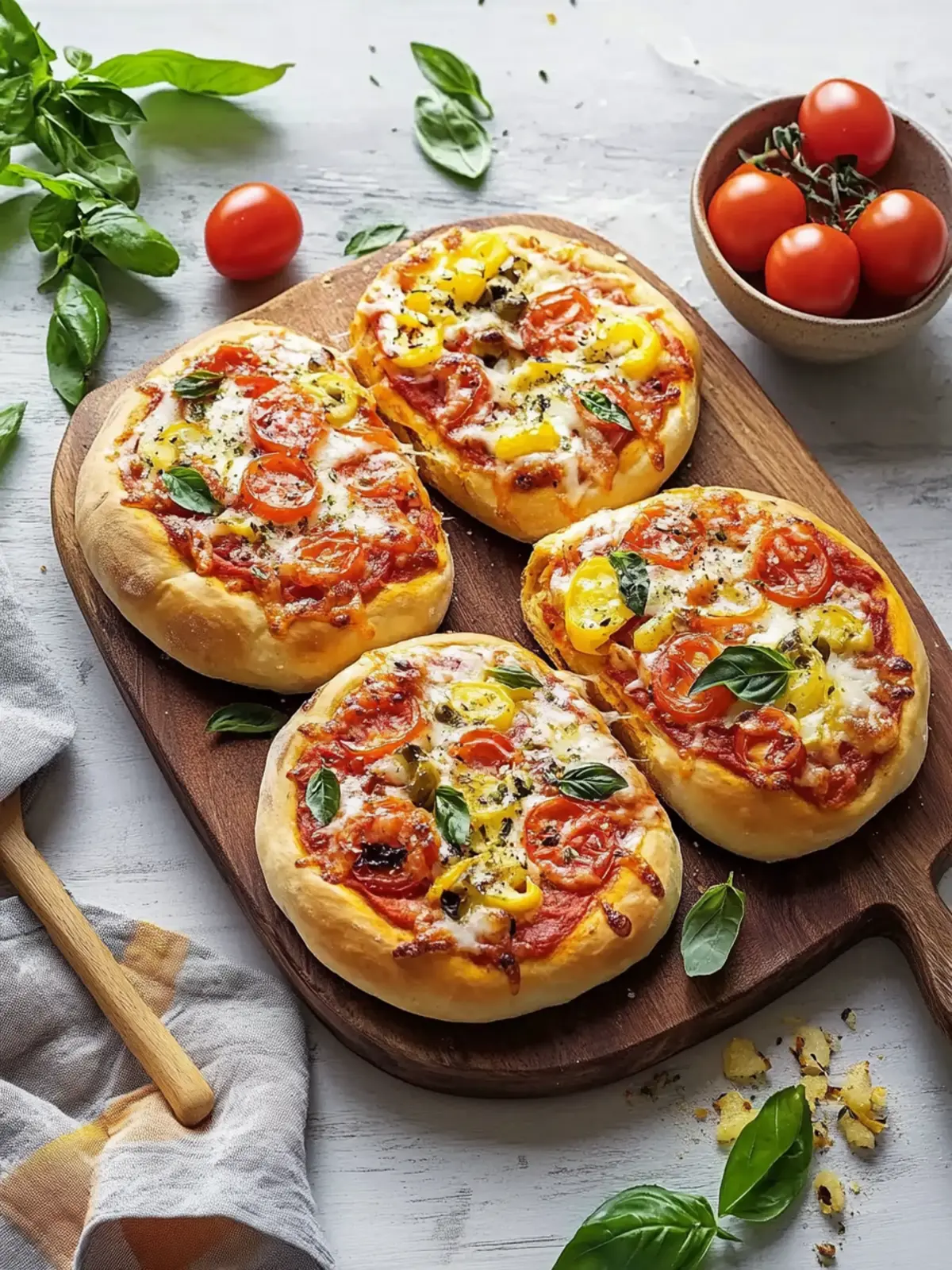 Pizzabrötchen: Schnelle und köstliche Snackfreude für alle 2 Pizzabrötchen