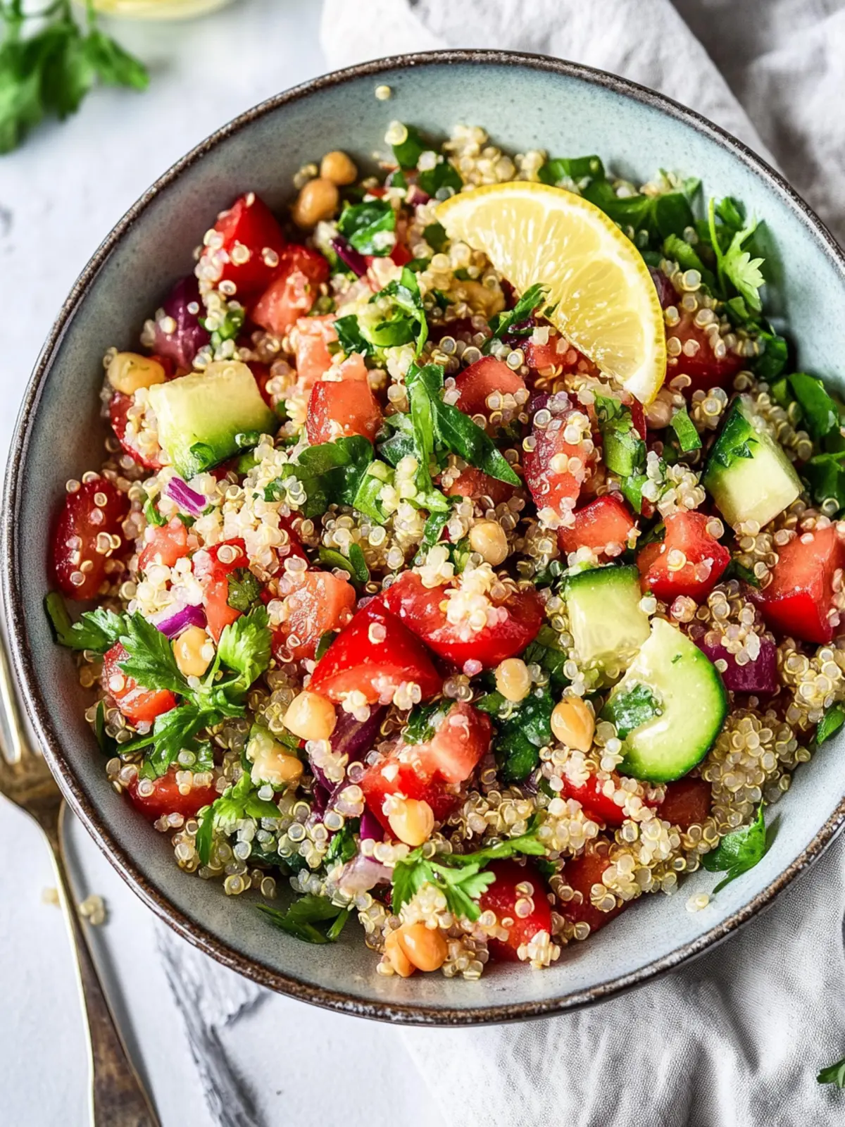 Erfrischender sommerlicher Quinoa Salat für sonnige Tage 2 Sommerlicher Quinoa Salat