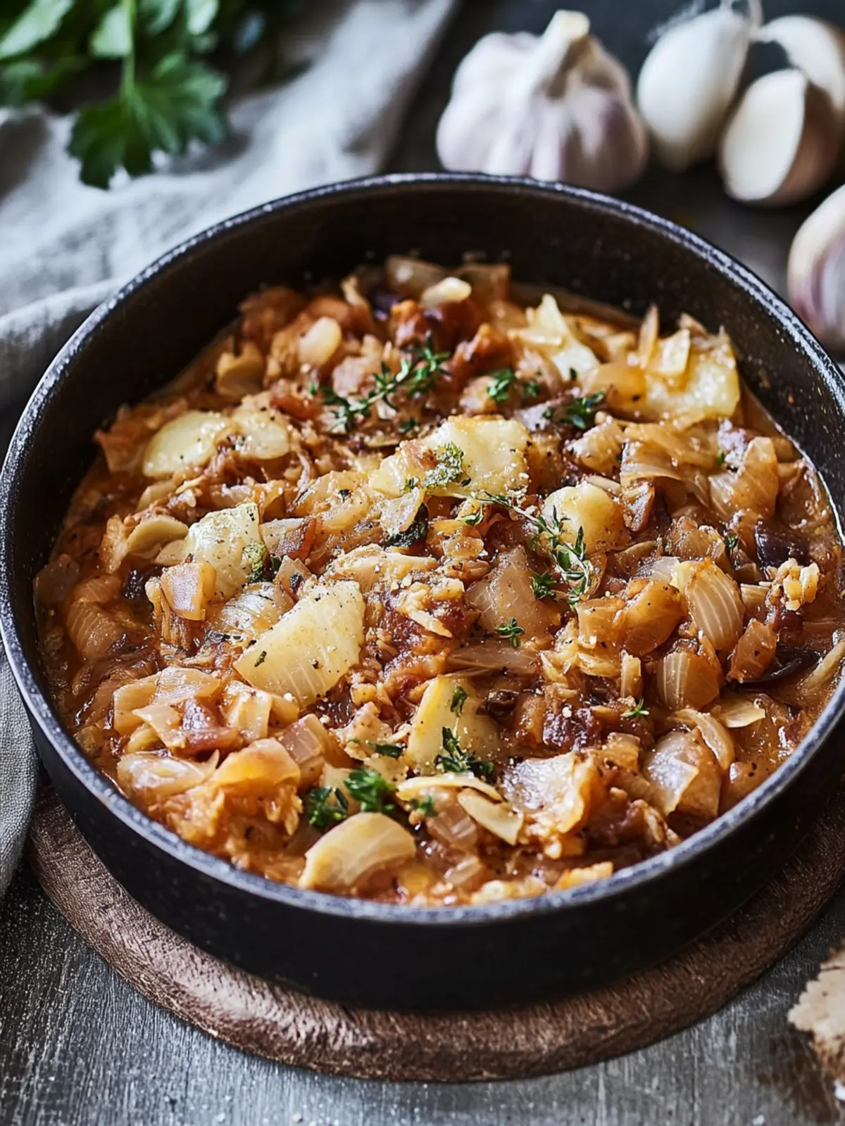 Herzhafter Vegetarischer Bigos mit Räuchertofu für alle 🍽️ 4 Vegetarischer Bigos