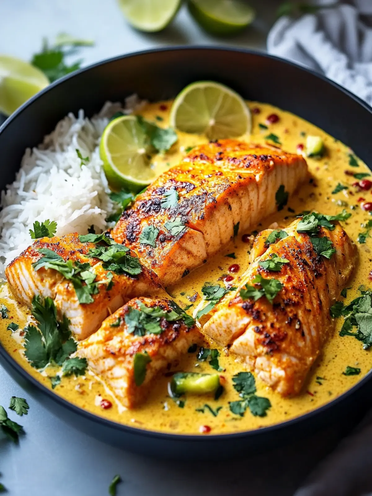 Köstlicher One Pan Kokos-Curry Lachs mit Knoblauchbutter für Eilige 4 Köstlicher One Pan Kokos-Curry Lachs mit Knoblauchbutter