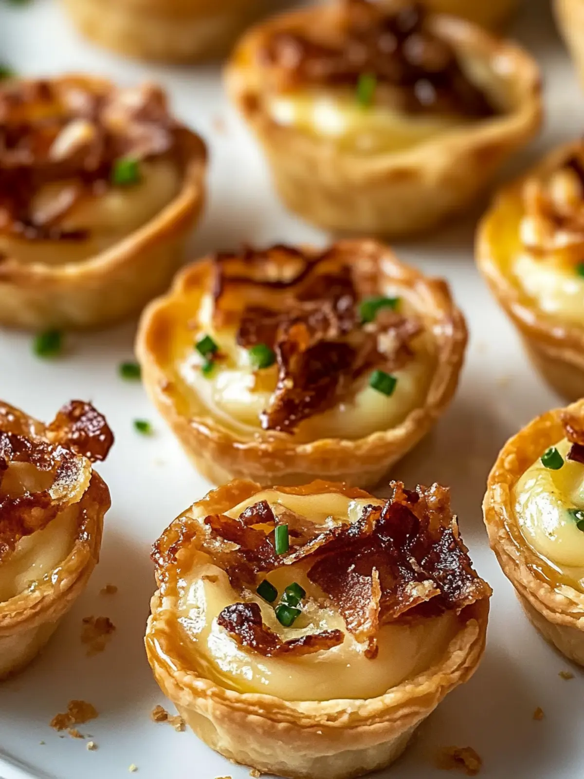 Crispy Mini Tarte Flambée Bites für jede Party - Einfach lecker! 2 Crispy Mini Tarte Flambée Bites für jede Party