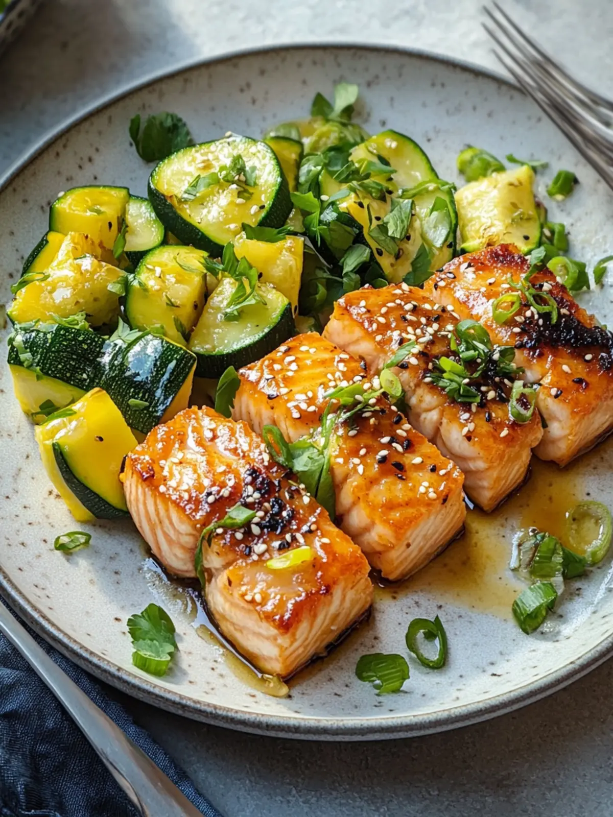 Teriyaki Lachs & Zucchini Spieße – Gesund und lecker grillen 3 Teriyaki Lachs & Zucchini Spieße