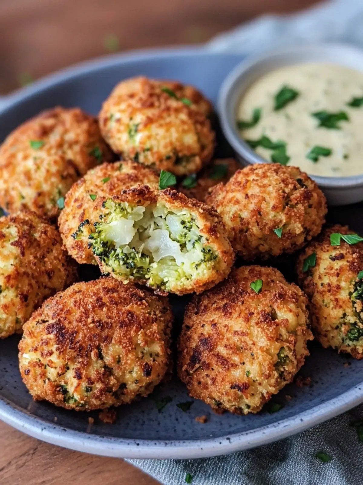 Crispy Vegetarian Broccoli Nuggets aus der Airfryer – Gesund & Lecker 5 Crispy Vegetarian Broccoli Nuggets from the Airfryer