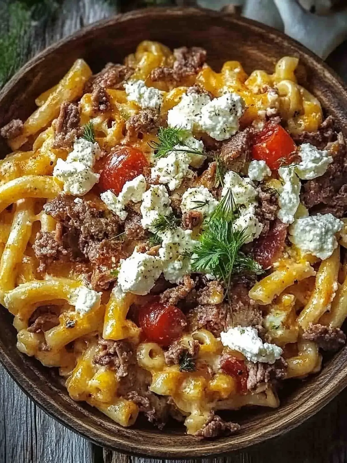 Griechischer Nudel-Auflauf mit Feta und Hackfleisch für Genießer 3 Griechischer Nudel-Auflauf mit Feta und Hackfleisch