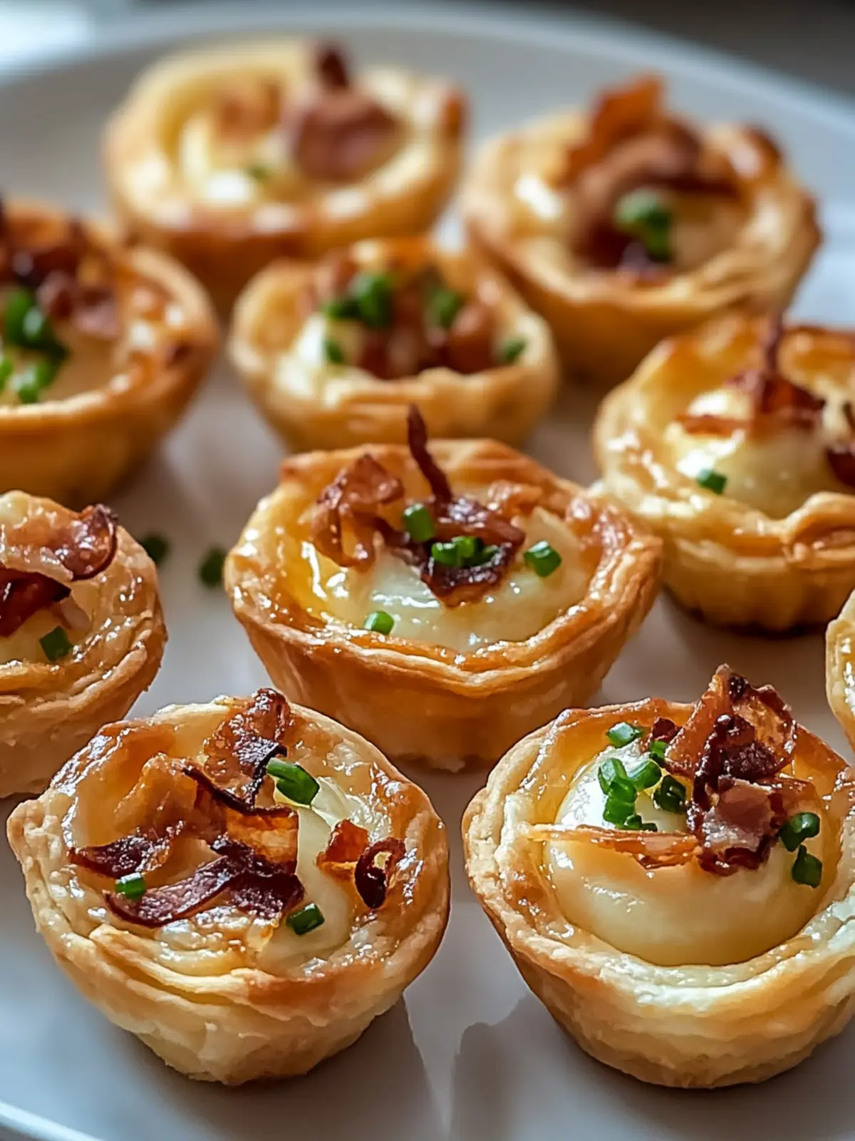 Crispy Mini Tarte Flambée Bites für jede Party - Einfach lecker! 3 Crispy Mini Tarte Flambée Bites für jede Party