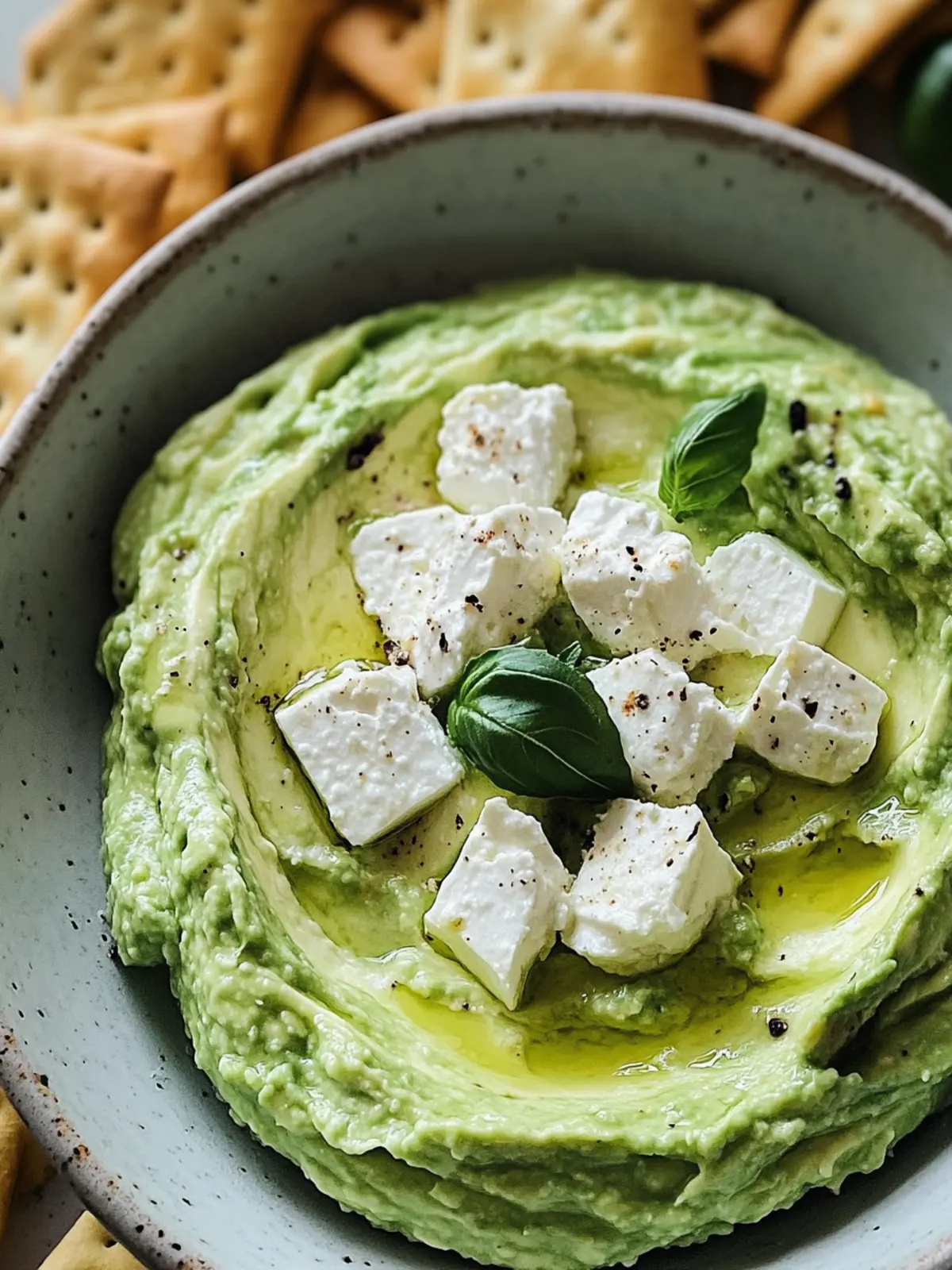 Köstlicher Feta-Avocado-Dip: Einfach, gesund und unwiderstehlich! 2 Feta-Avocado-Dip